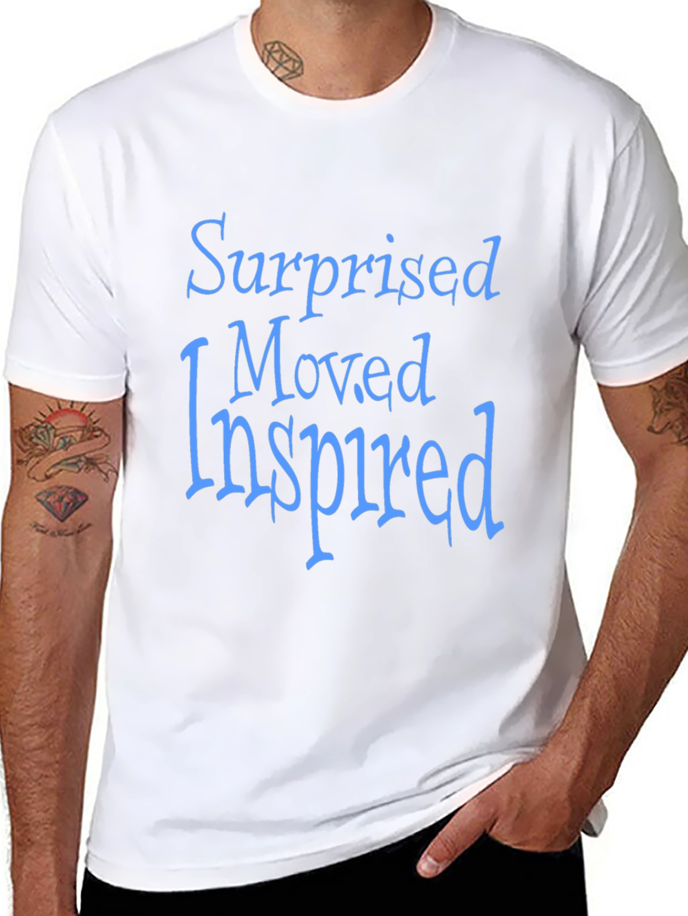 Surprised Moved Inspired T-Shirt - Positive Vibes