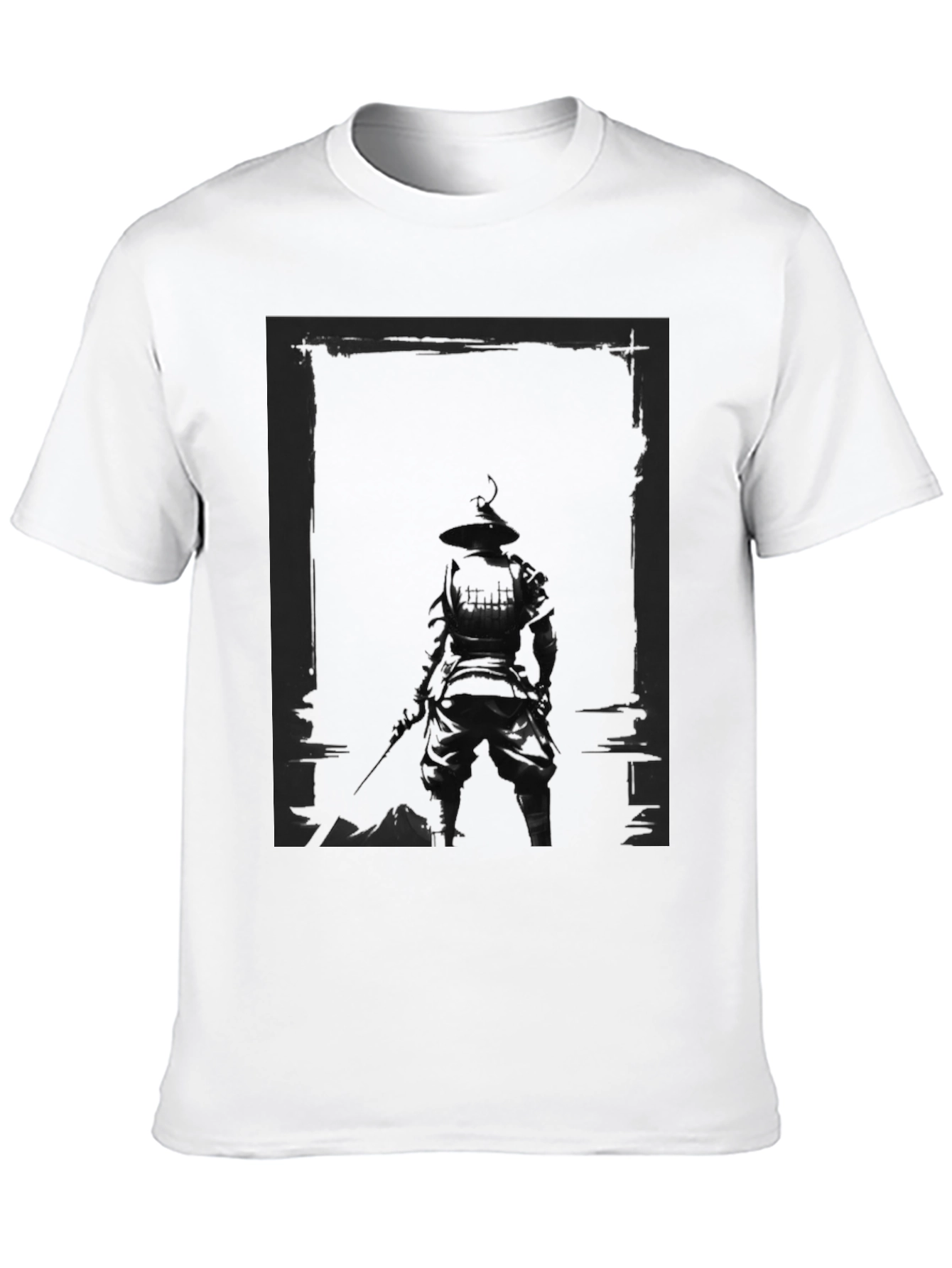 Dark Samurai Graphic Print T-Shirt