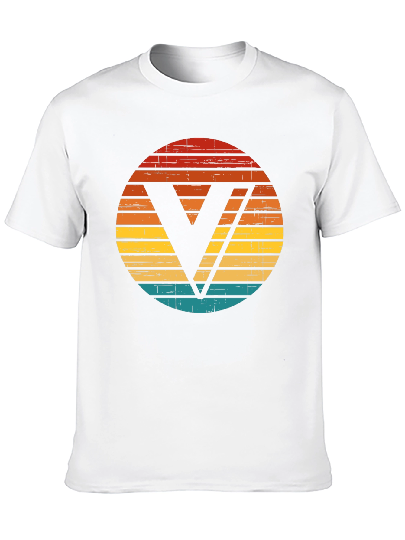 Retro Sunset V Graphic Black T-Shirt