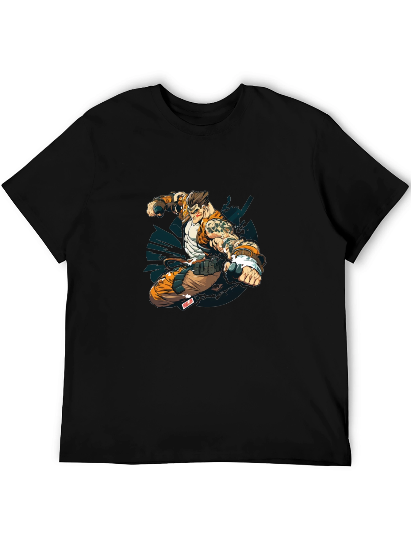 Anime Character Graphic Black T-Shirt