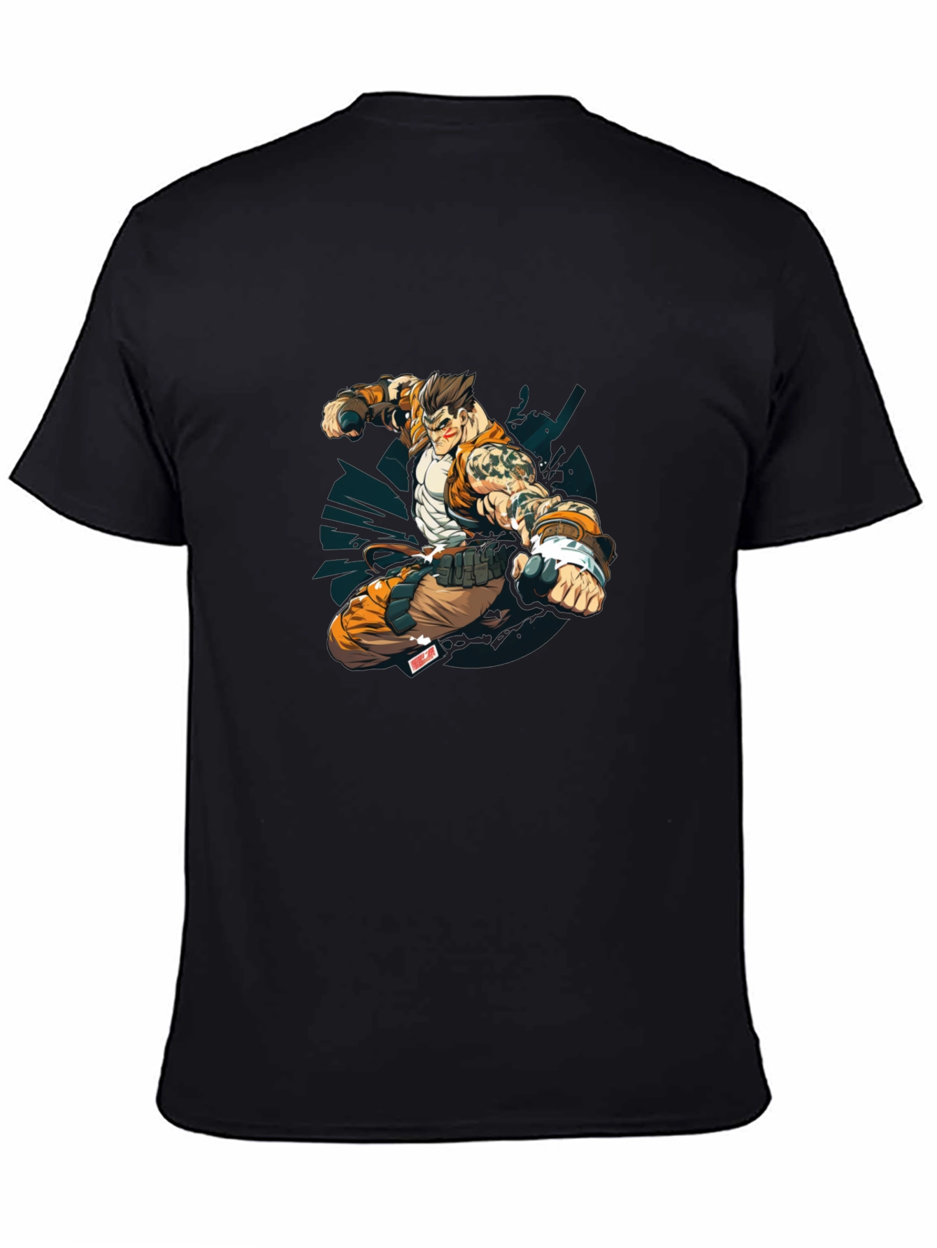 Anime Character Graphic Black T-Shirt