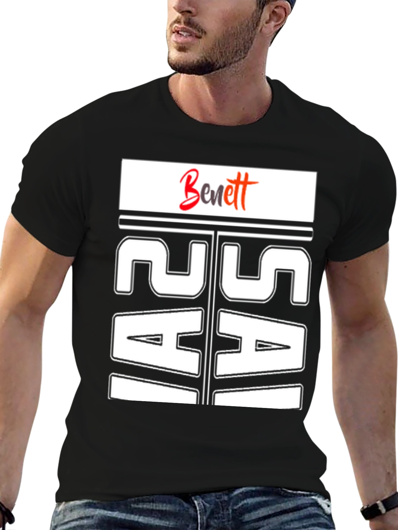 Bennett T-Shirt Black Graphic Tee