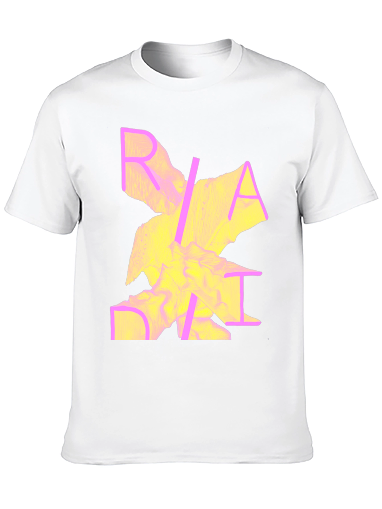 Abstract Graphic Print Crew Neck Tee