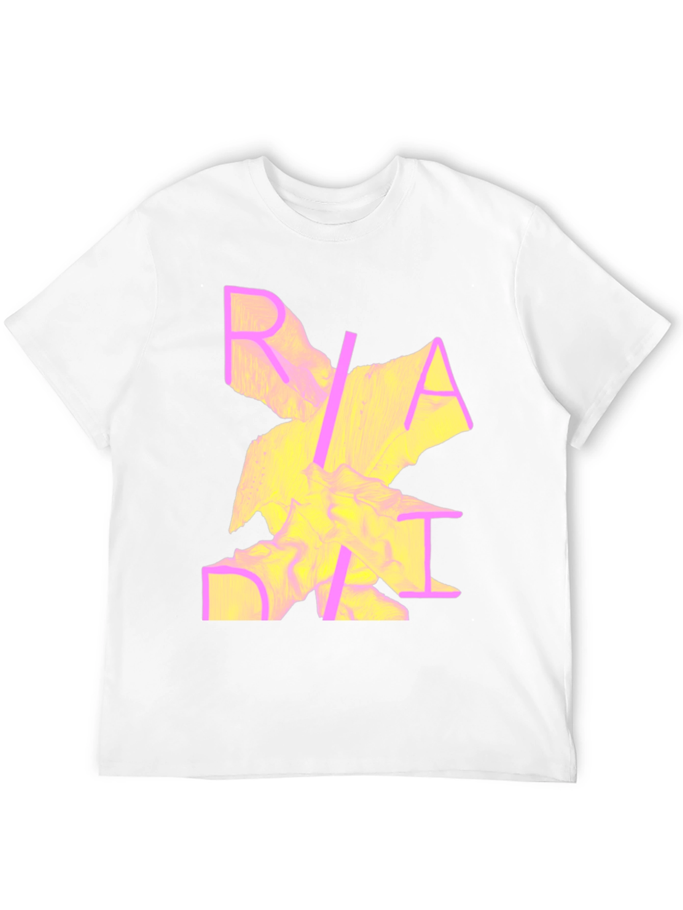 Abstract Graphic Print Crew Neck Tee