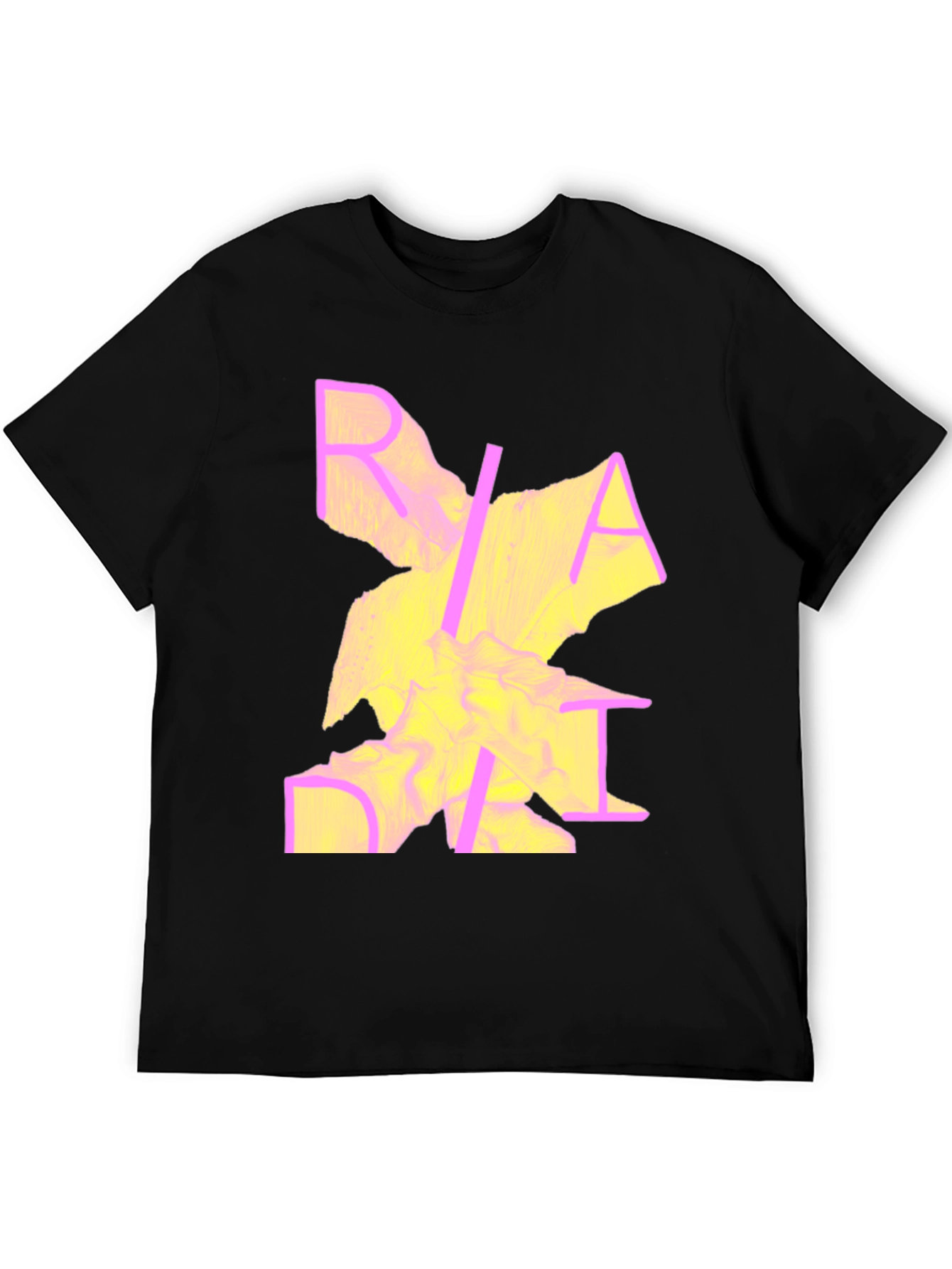 Abstract Graphic Print Crew Neck Tee