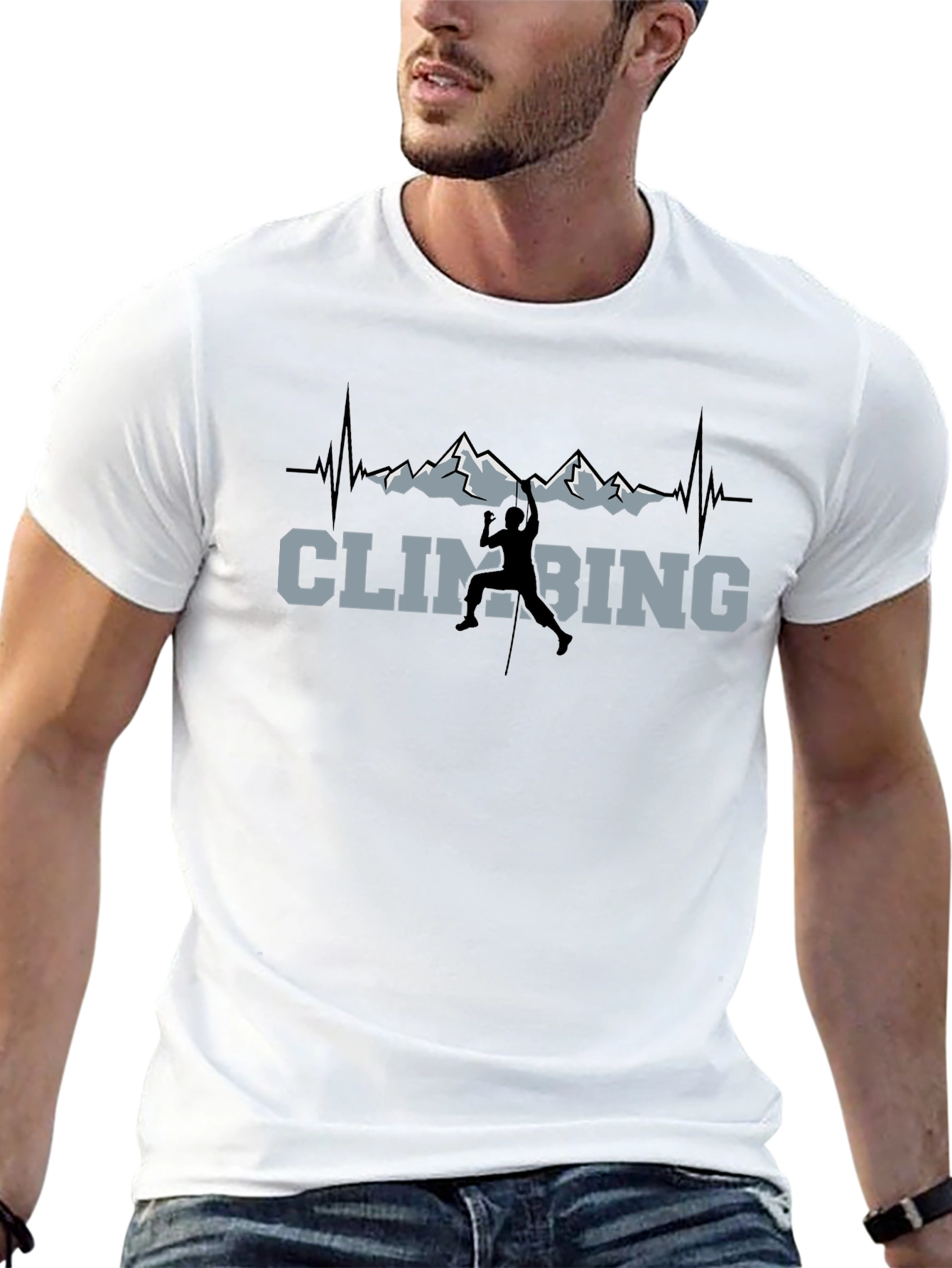 Climbing Heartbeat T-Shirt | Mountain Lover Tee