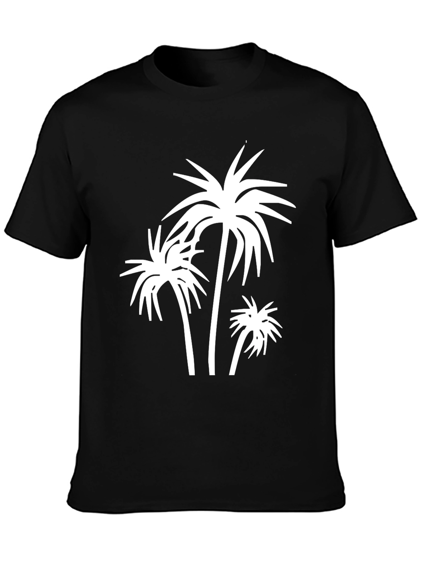 Palm Tree Graphic Black T-Shirt