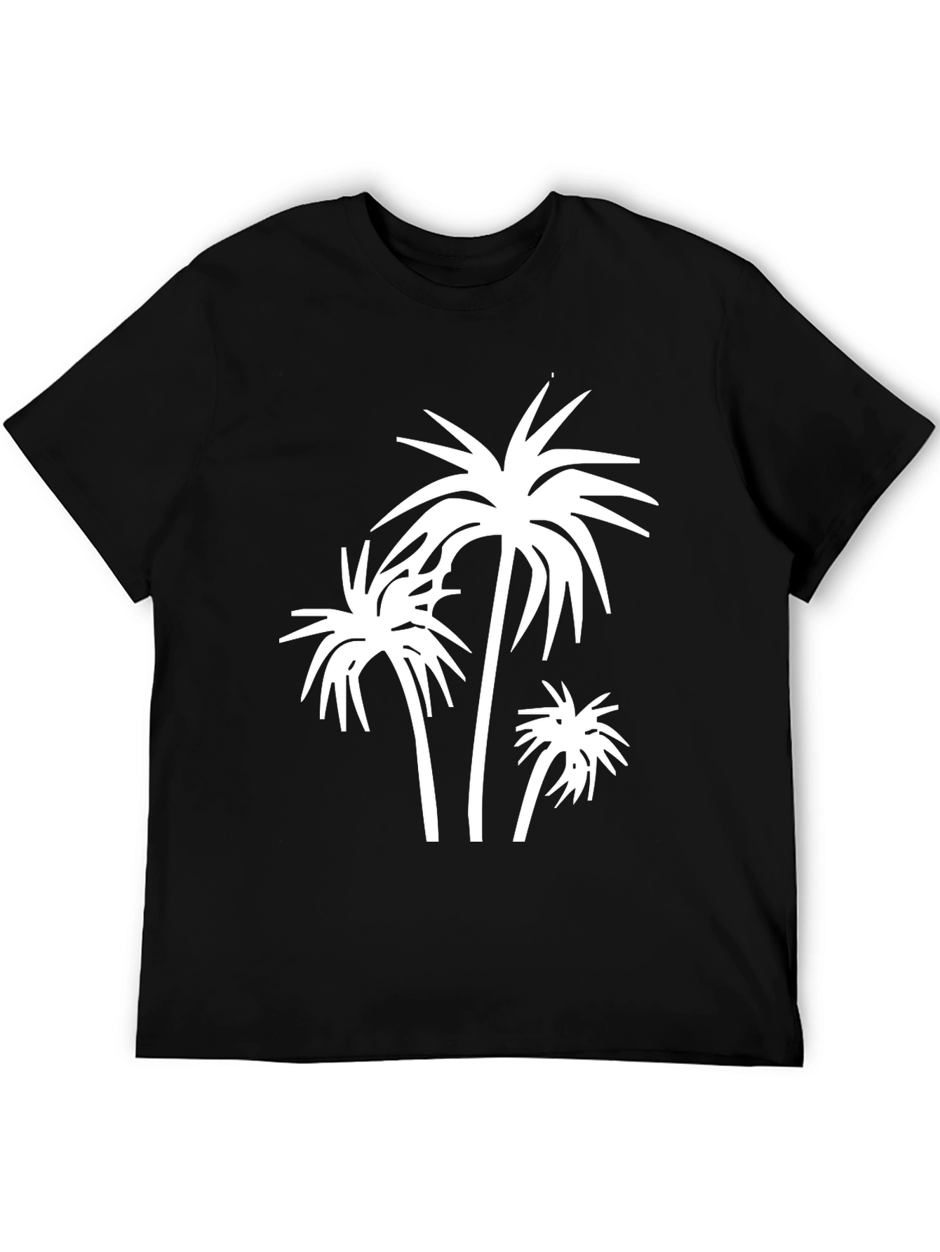 Palm Tree Graphic Black T-Shirt