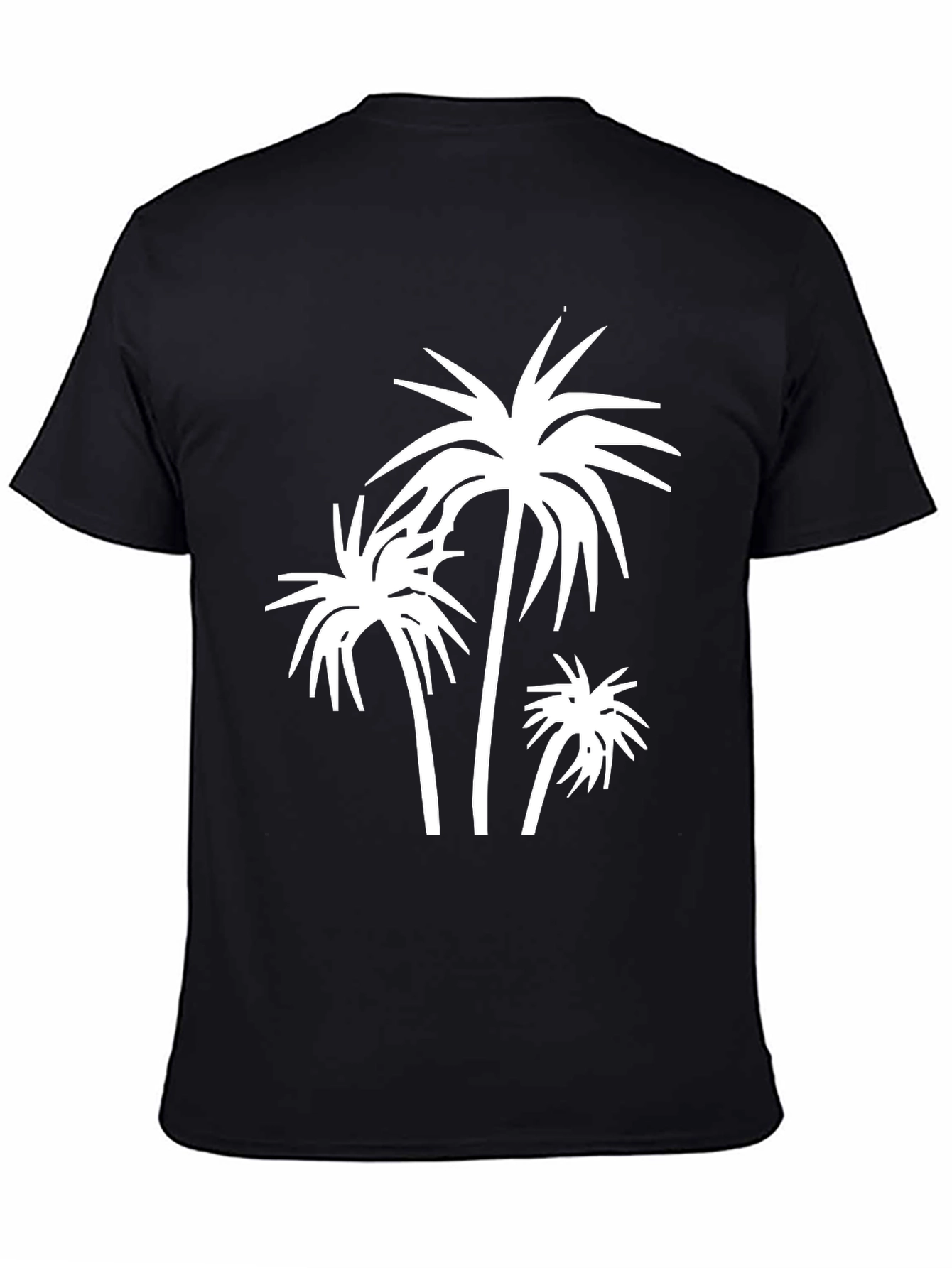 Palm Tree Graphic Black T-Shirt