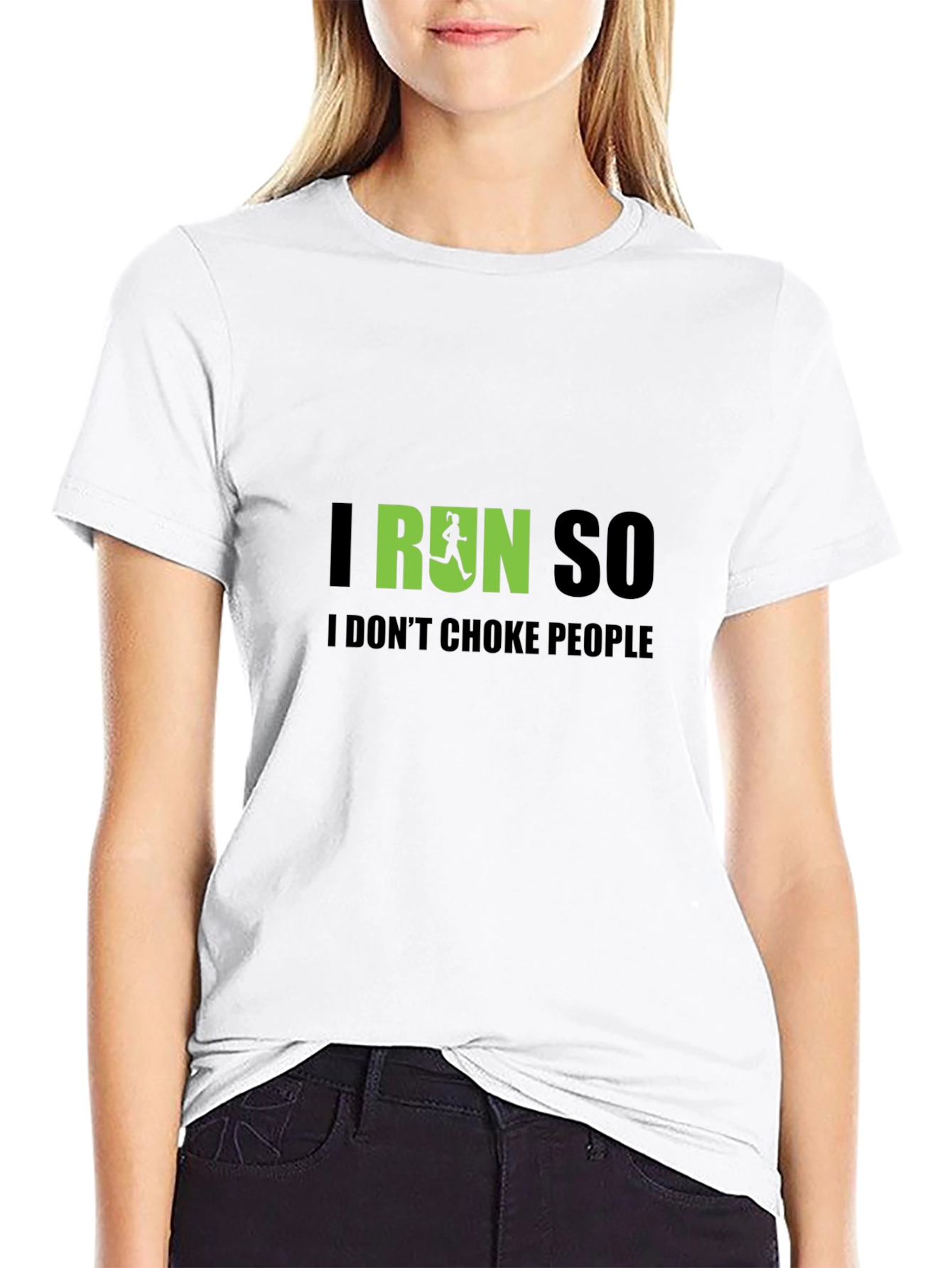 I Run So I Dont Choke People Graphic T-Shirt