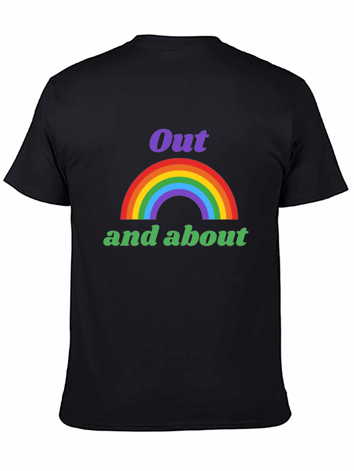 Out and About Rainbow Graphic T-Shirt