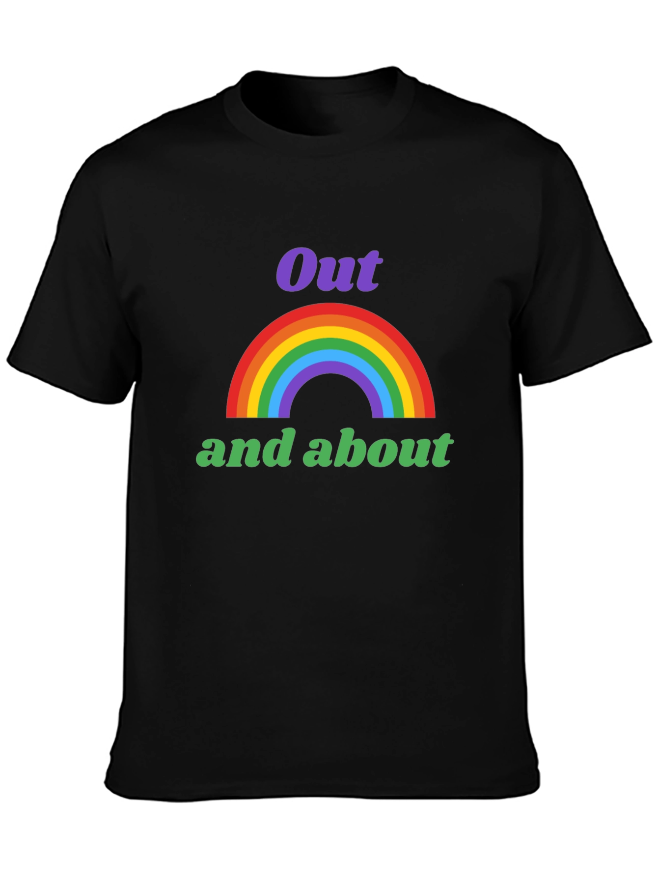 Out and About Rainbow Graphic T-Shirt