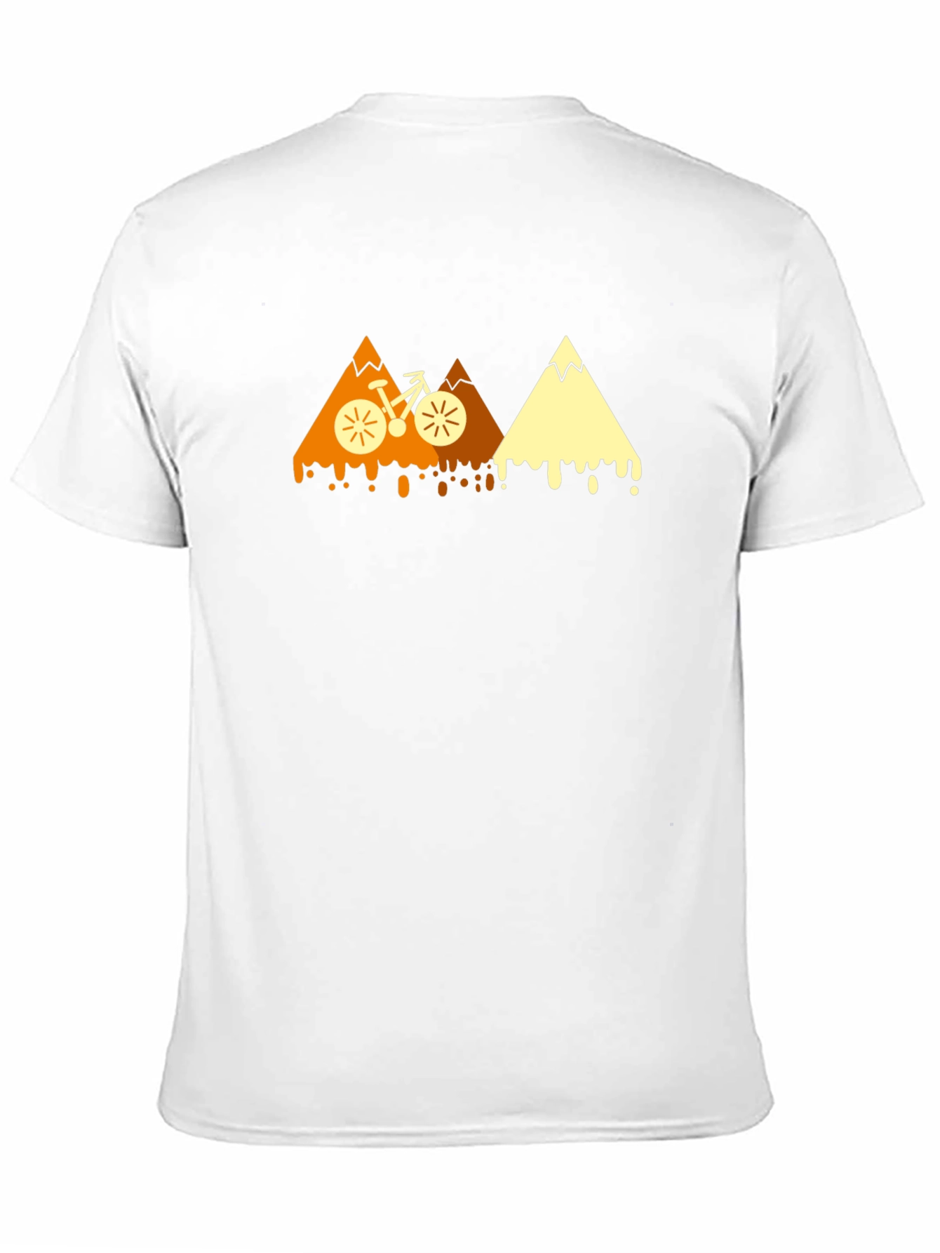 Mountain Bike Graphic Tee - Black Cotton Blend