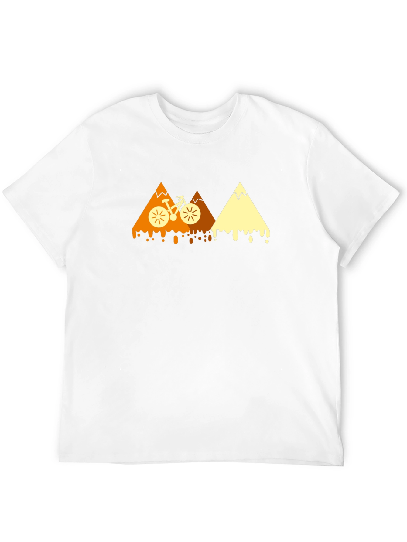 Mountain Bike Graphic Tee - Black Cotton Blend