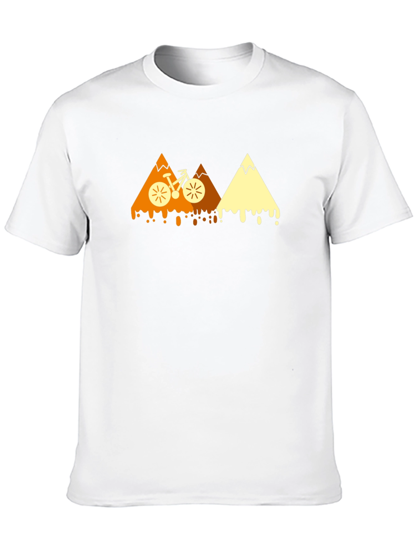 Mountain Bike Graphic Tee - Black Cotton Blend