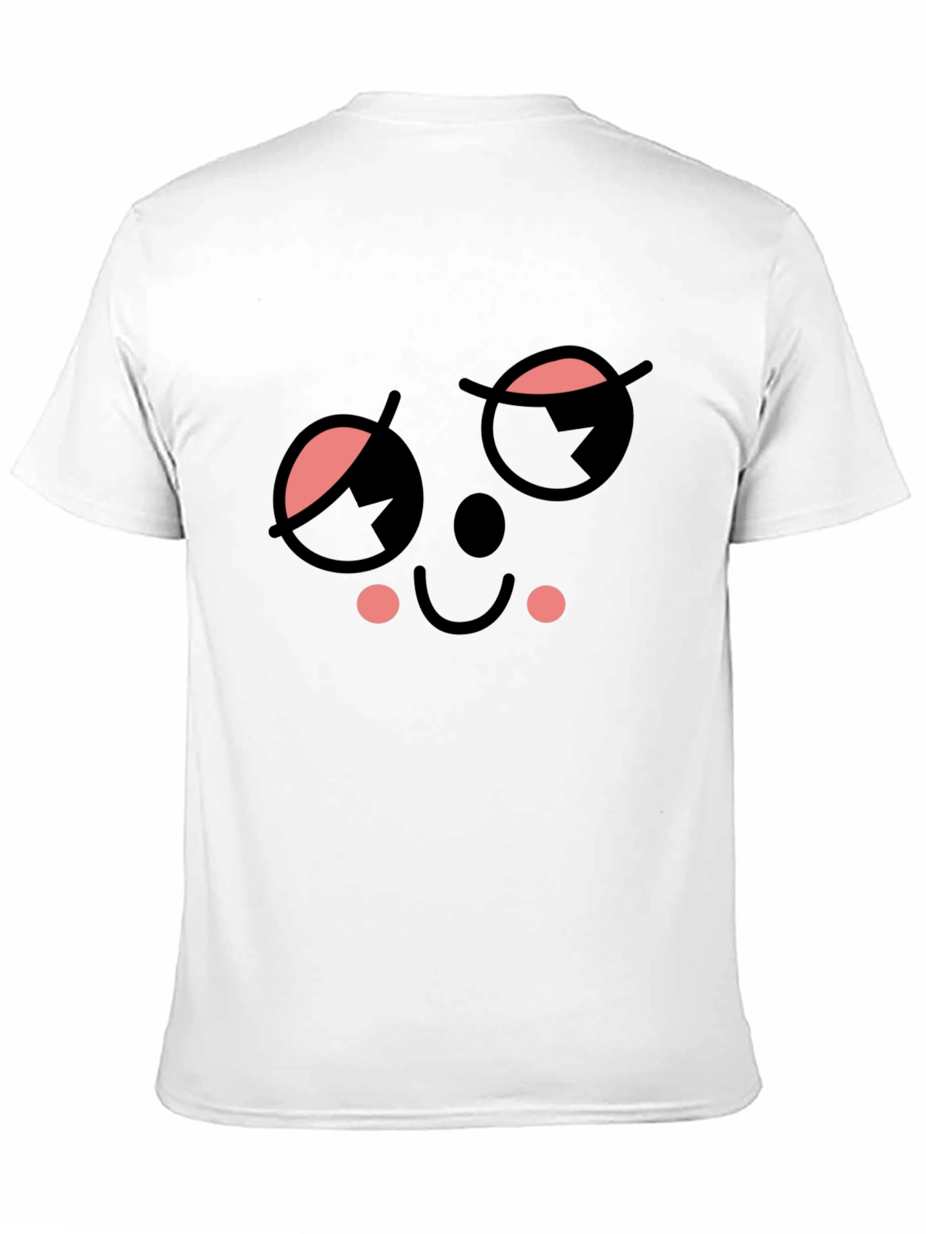 Whimsical Wink Face Black Tee