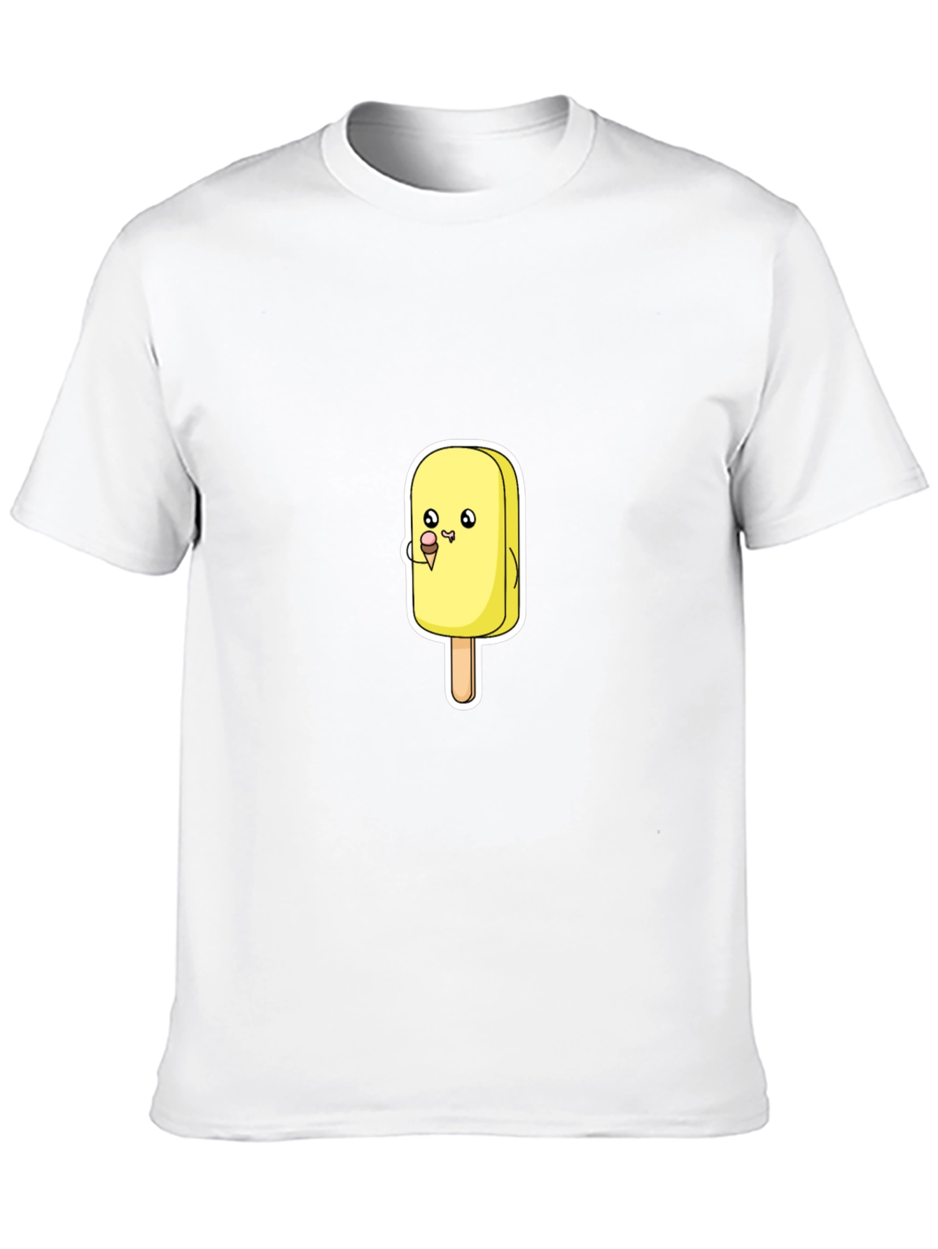 Cartoon Ice Cream T-Shirt - Black
