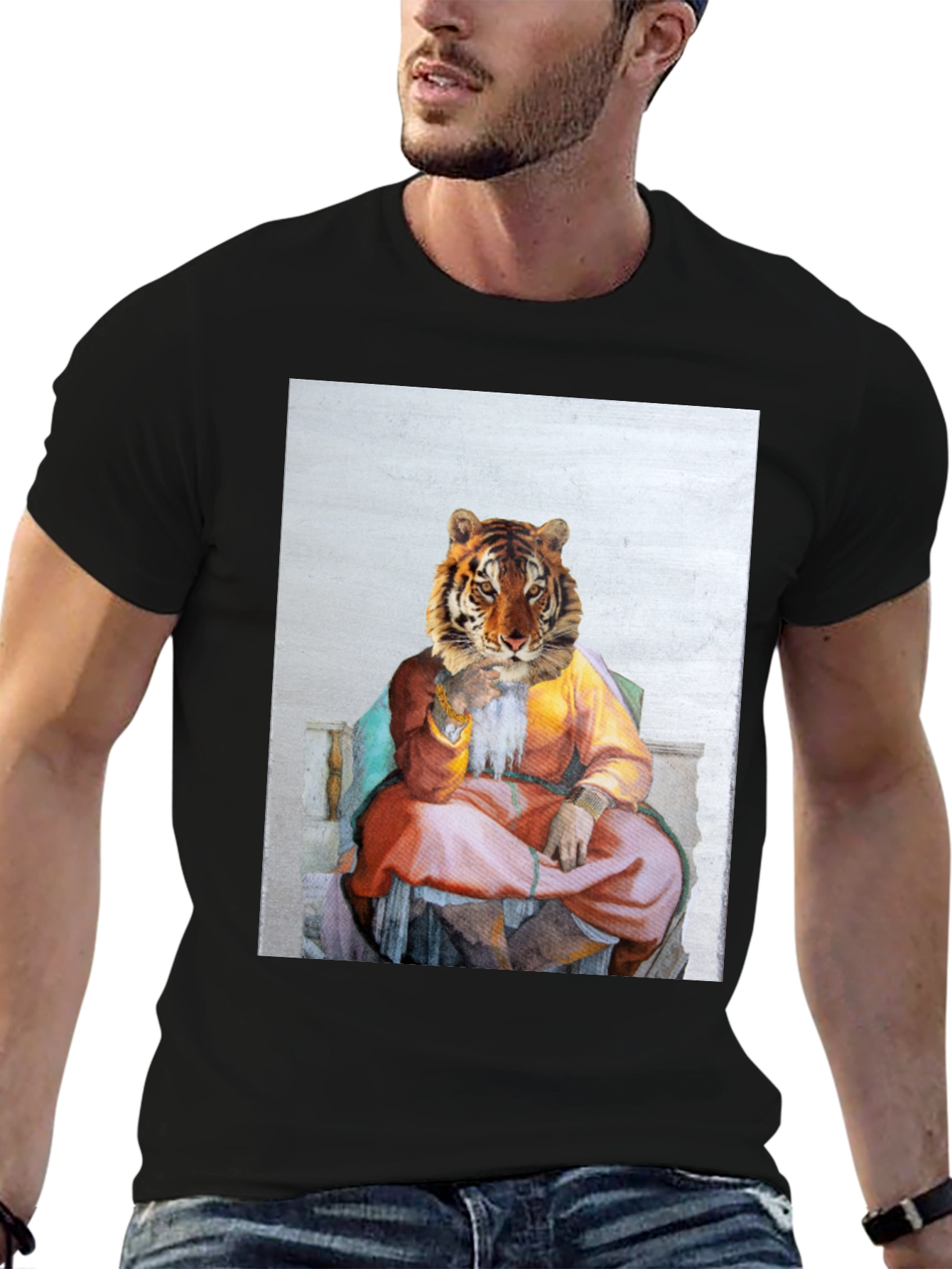 Tiger King T-Shirt - Renaissance Style Art Tee