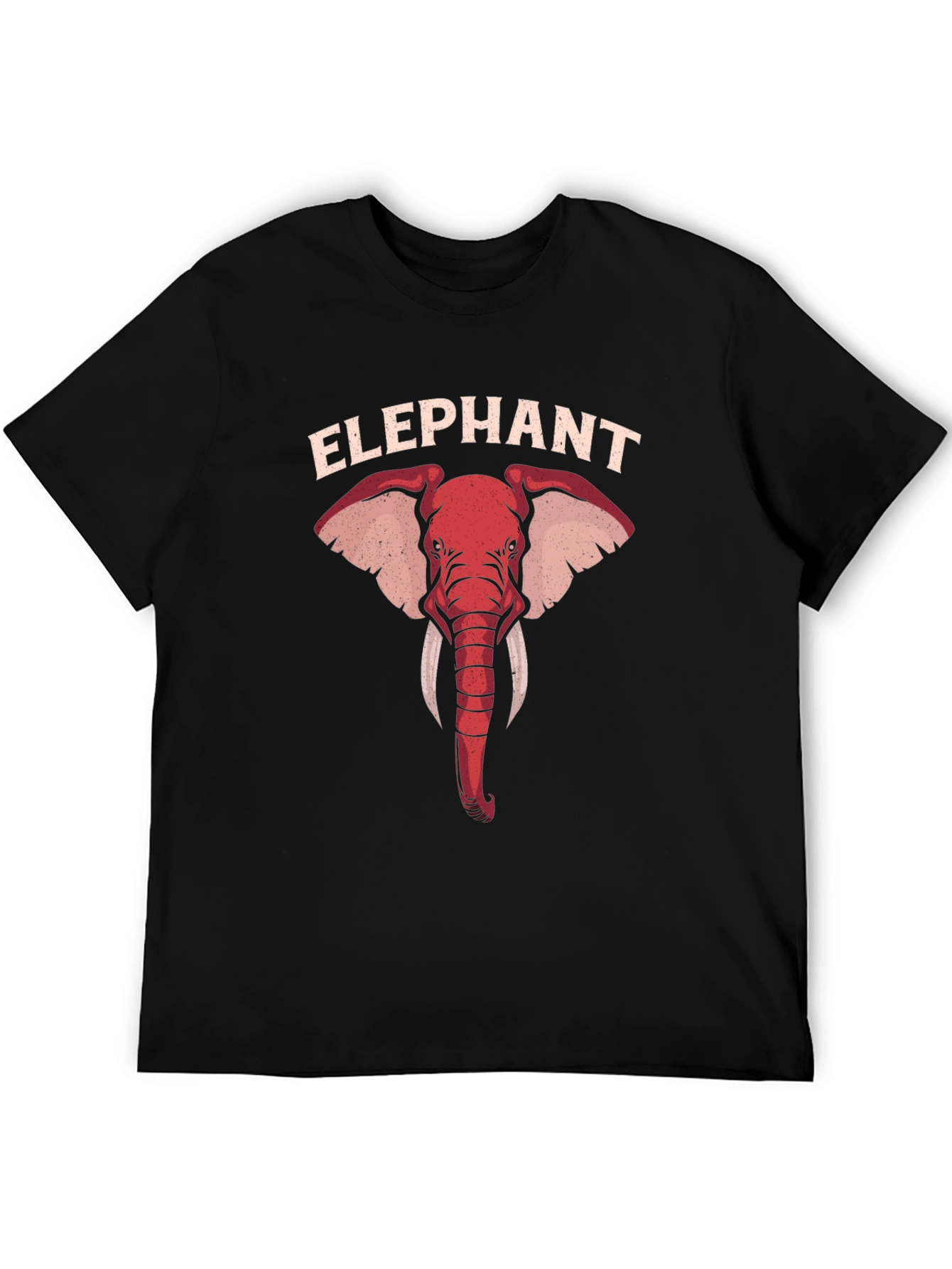 Elephant Graphic Tee - Bold Animal Print T-Shirt