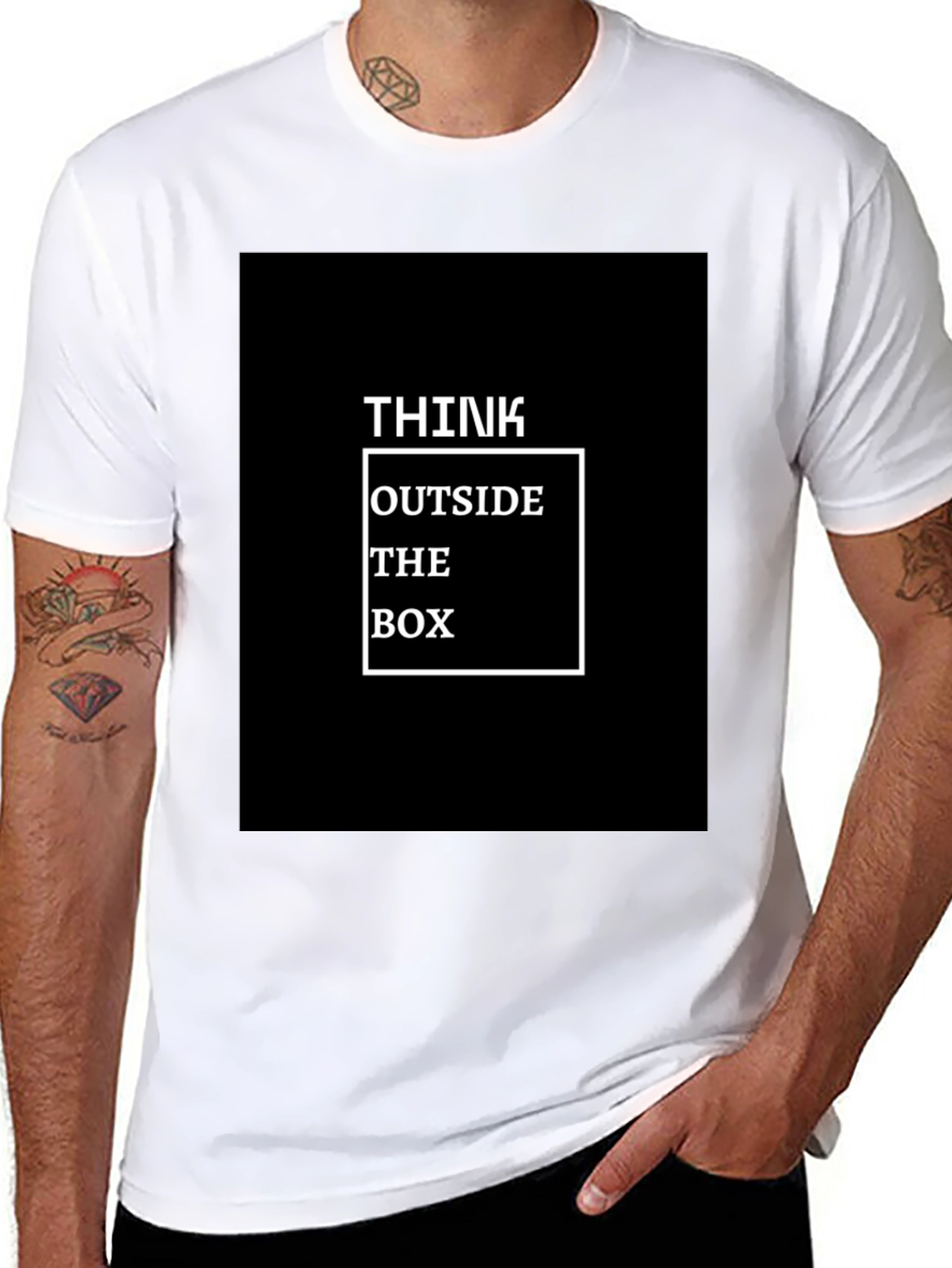 Think Outside The Box Graphic T-Shirt