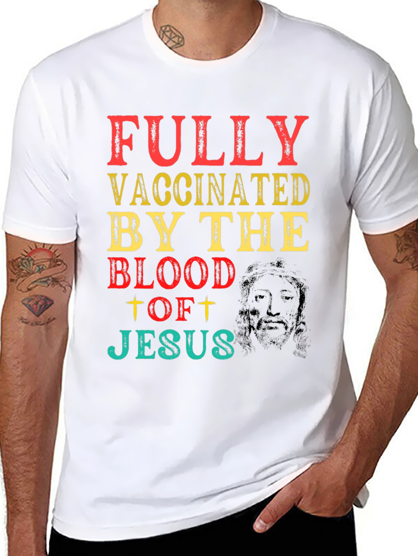 Fully Vaccinated By The Blood Of Jesus T-Shirt