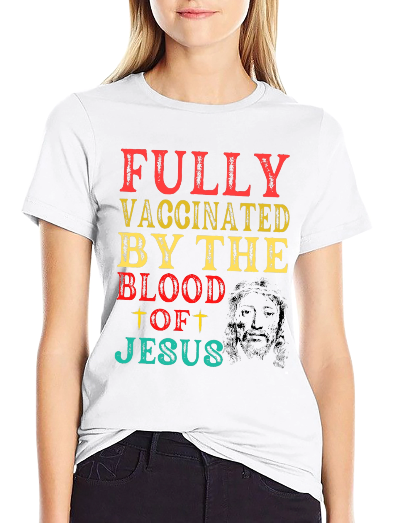 Fully Vaccinated By The Blood Of Jesus T-Shirt