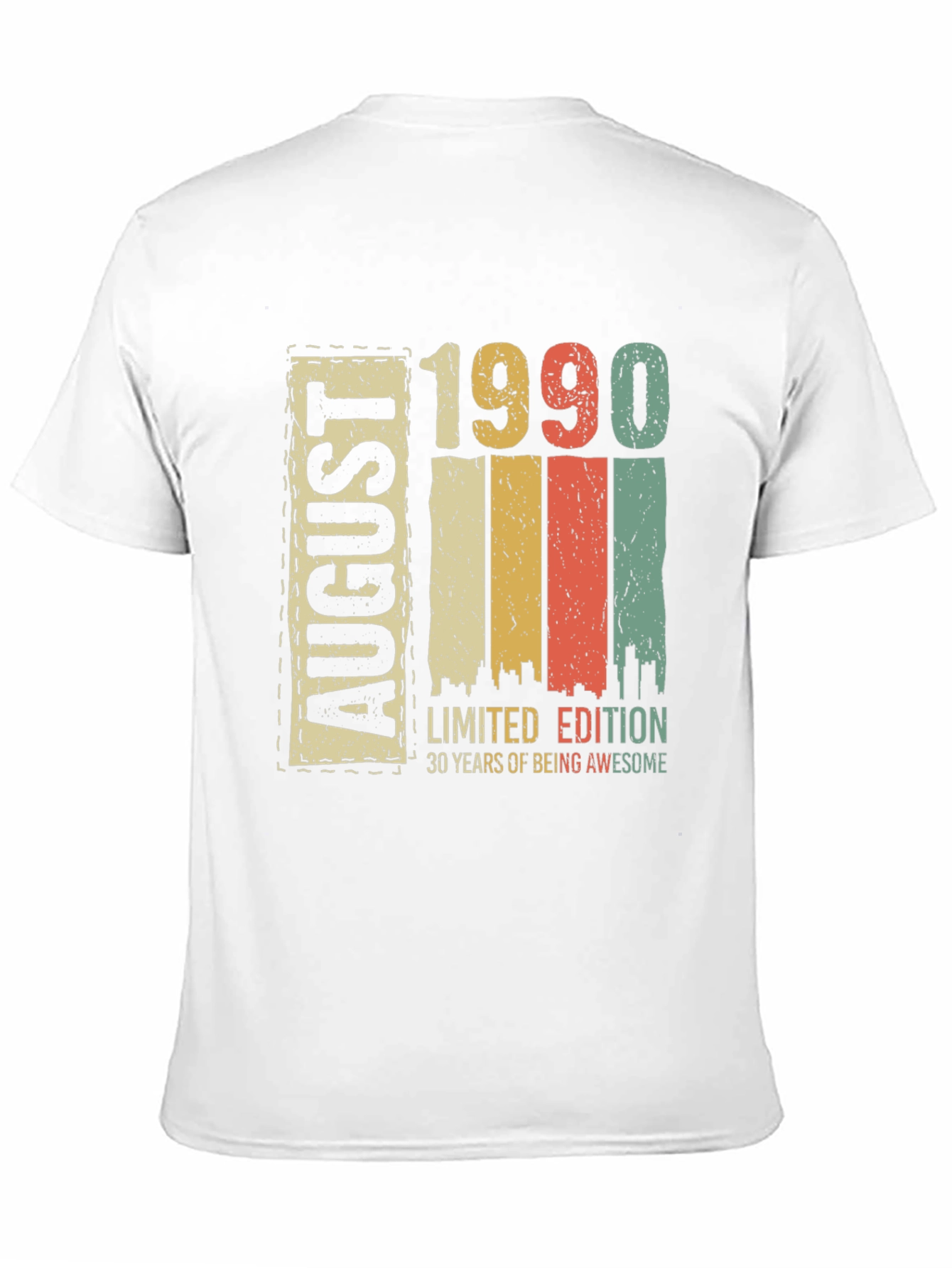 August 1990 Limited Edition 30th Birthday T-Shirt
