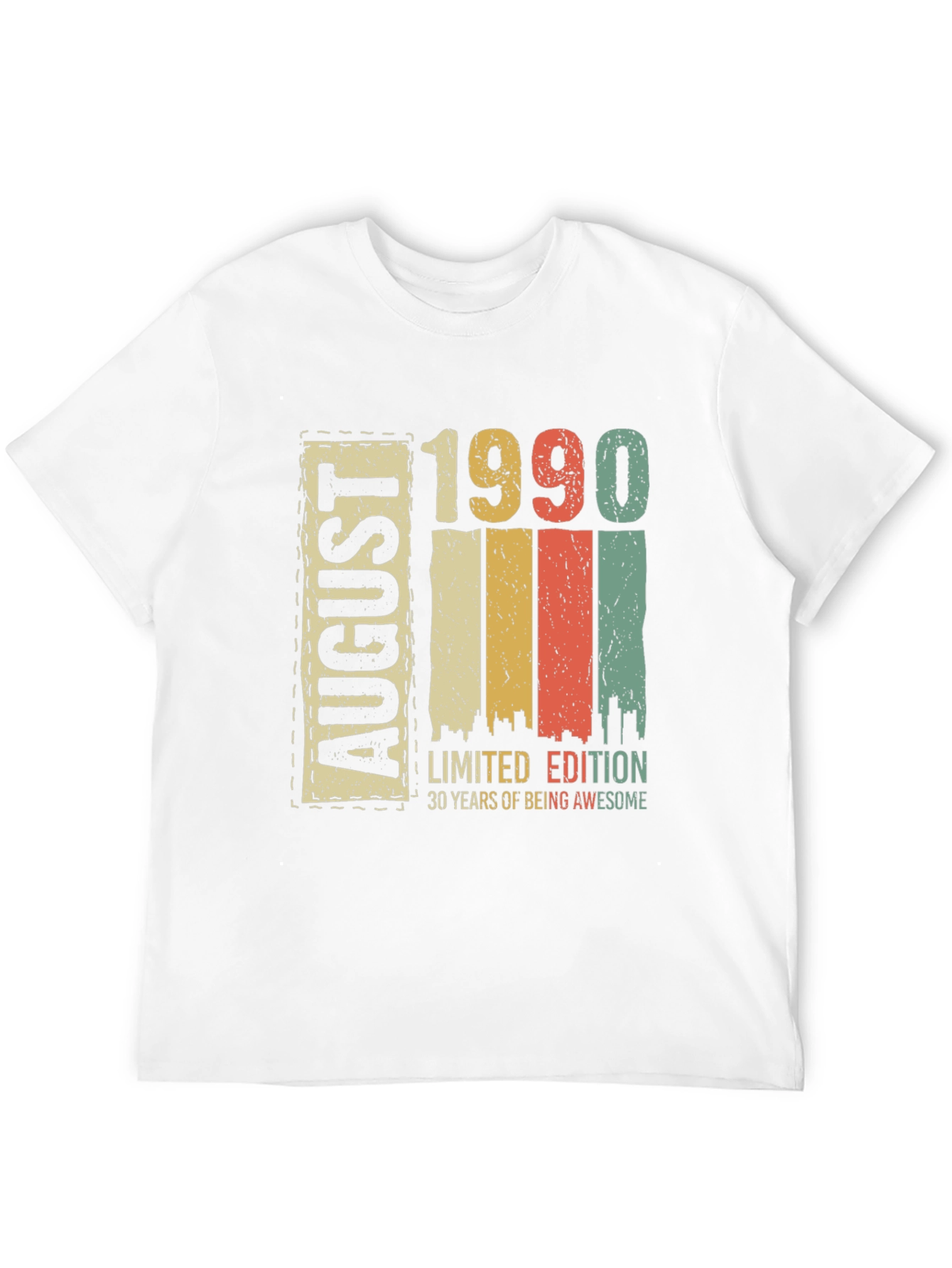 August 1990 Limited Edition 30th Birthday T-Shirt