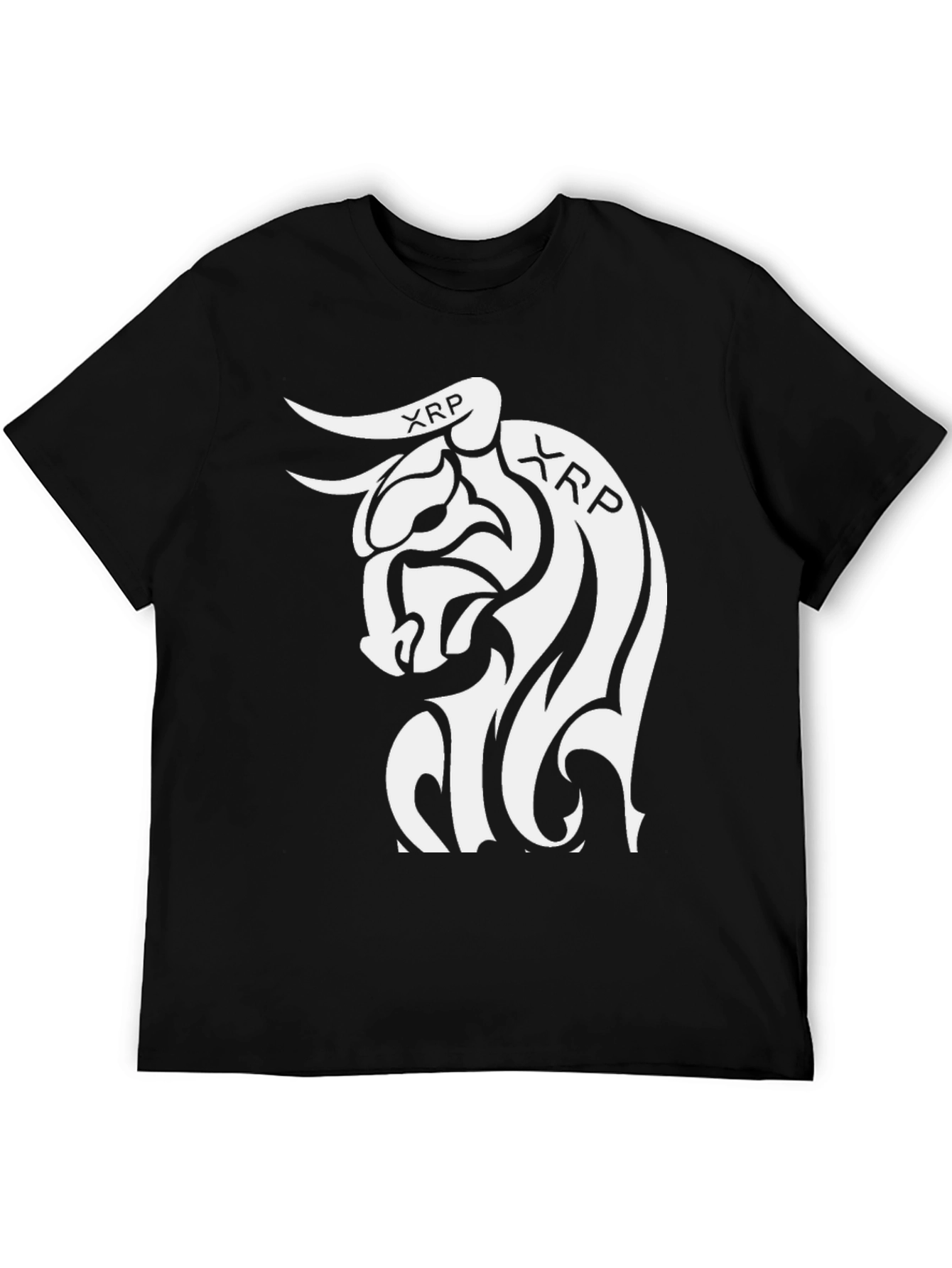 XRP Bull Logo Black T-Shirt
