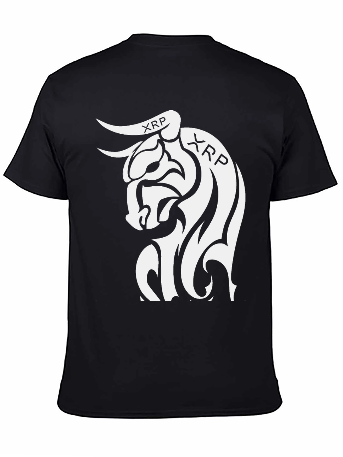 XRP Bull Logo Black T-Shirt