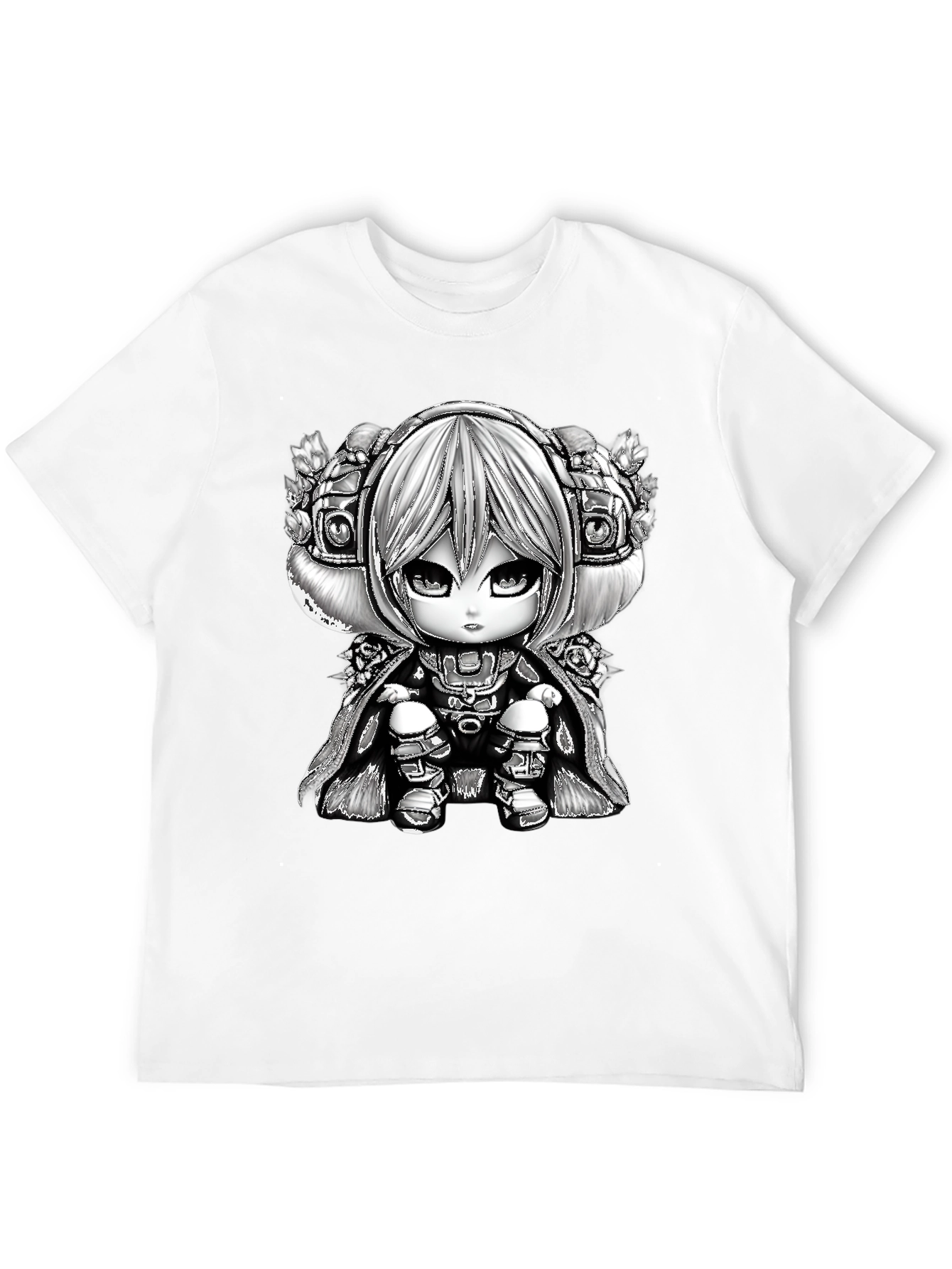 Anime Cartoon Graphic Black T-Shirt