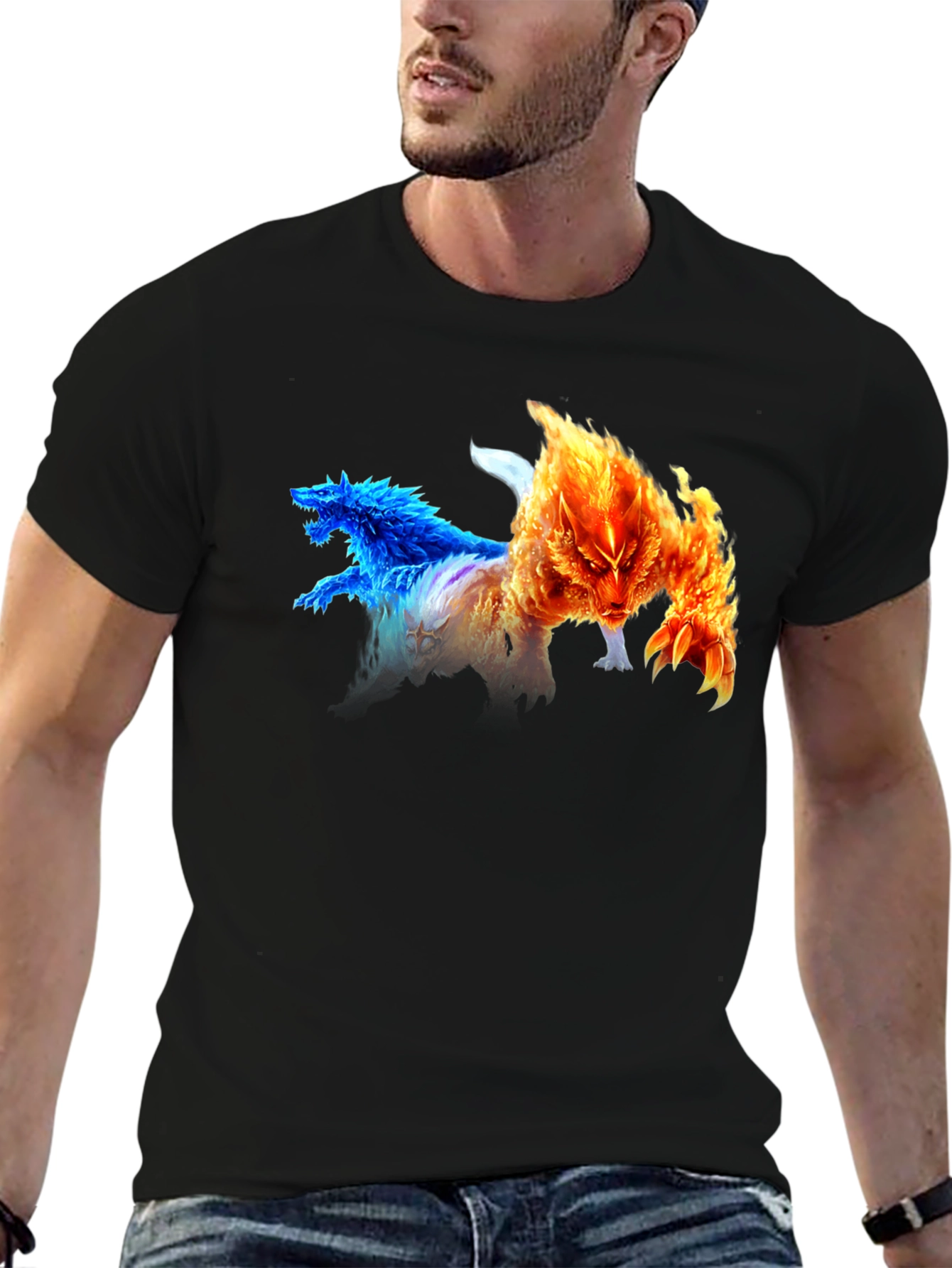 Elemental Wolves Graphic T-Shirt