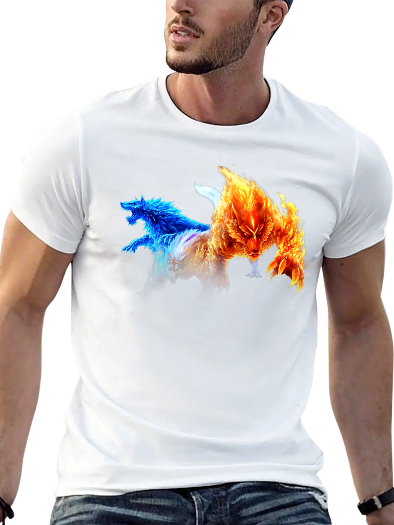 Elemental Wolves Graphic T-Shirt