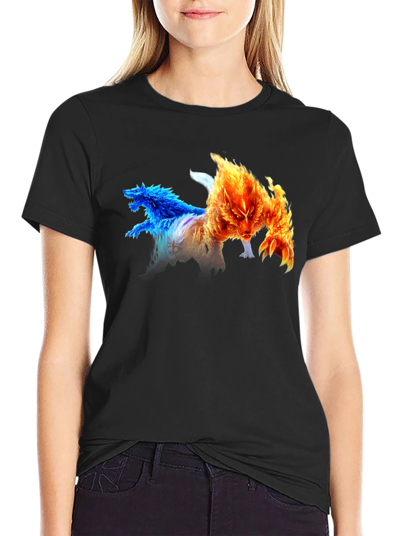 Elemental Wolves Graphic T-Shirt
