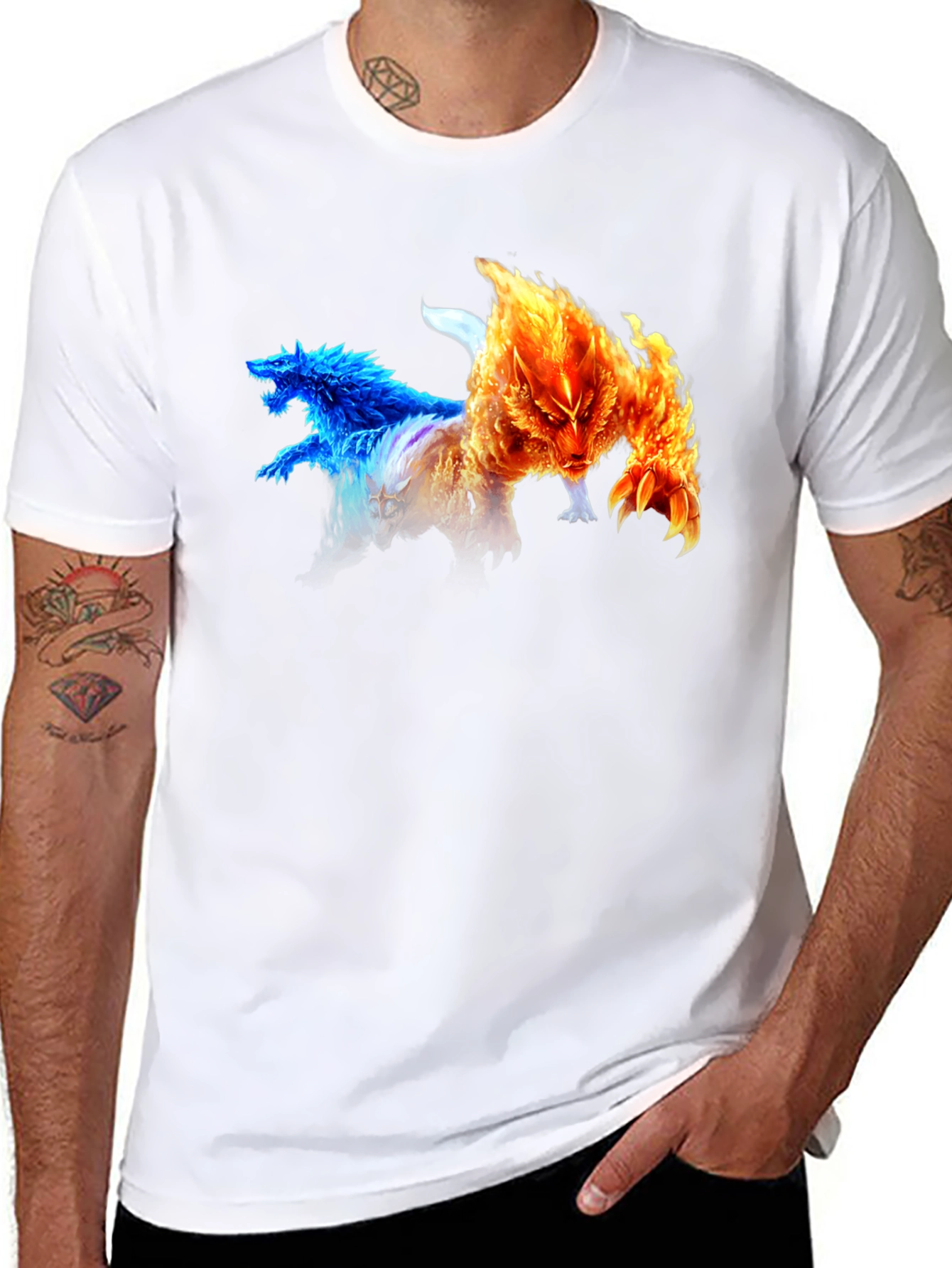 Elemental Wolves Graphic T-Shirt