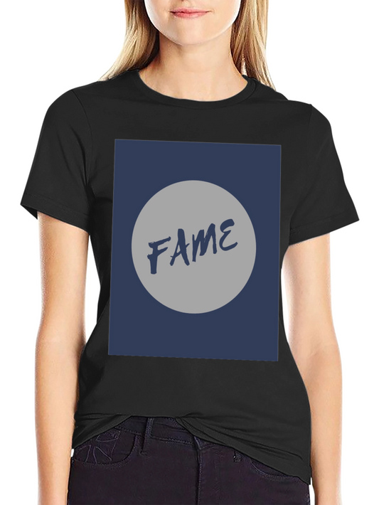 Fame Graphic Tee - Classic Black Cotton T-Shirt