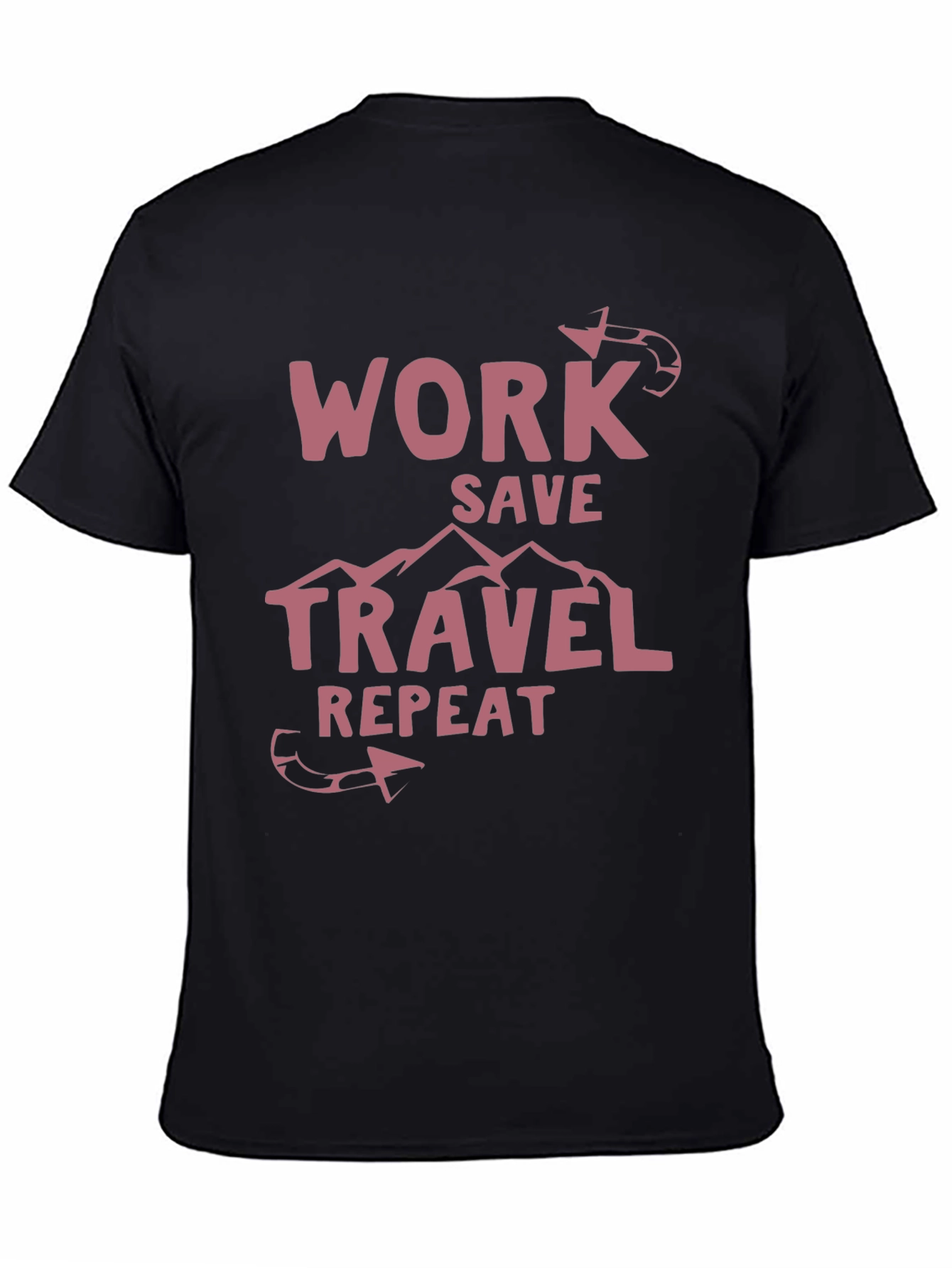 Work Save Travel Repeat Graphic T-Shirt
