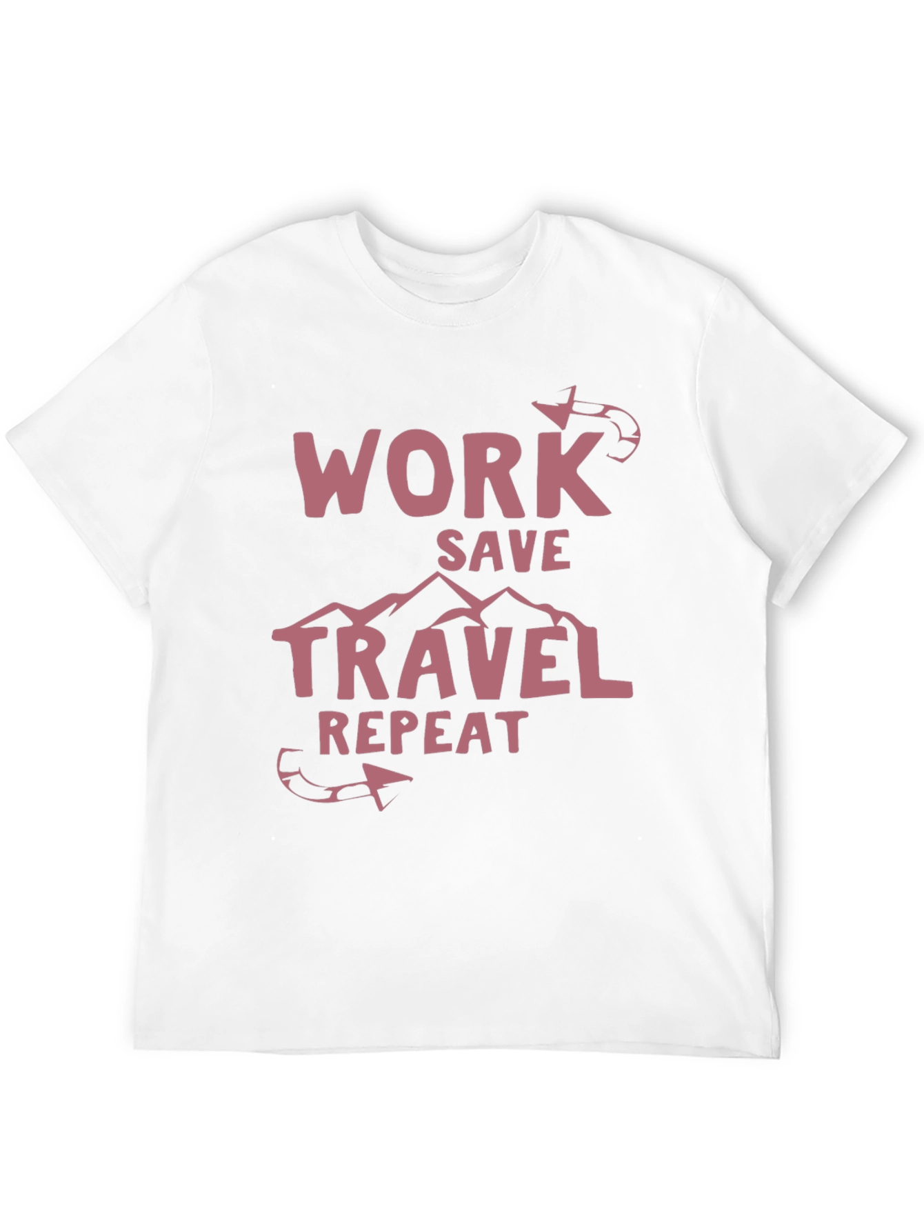 Work Save Travel Repeat Graphic T-Shirt