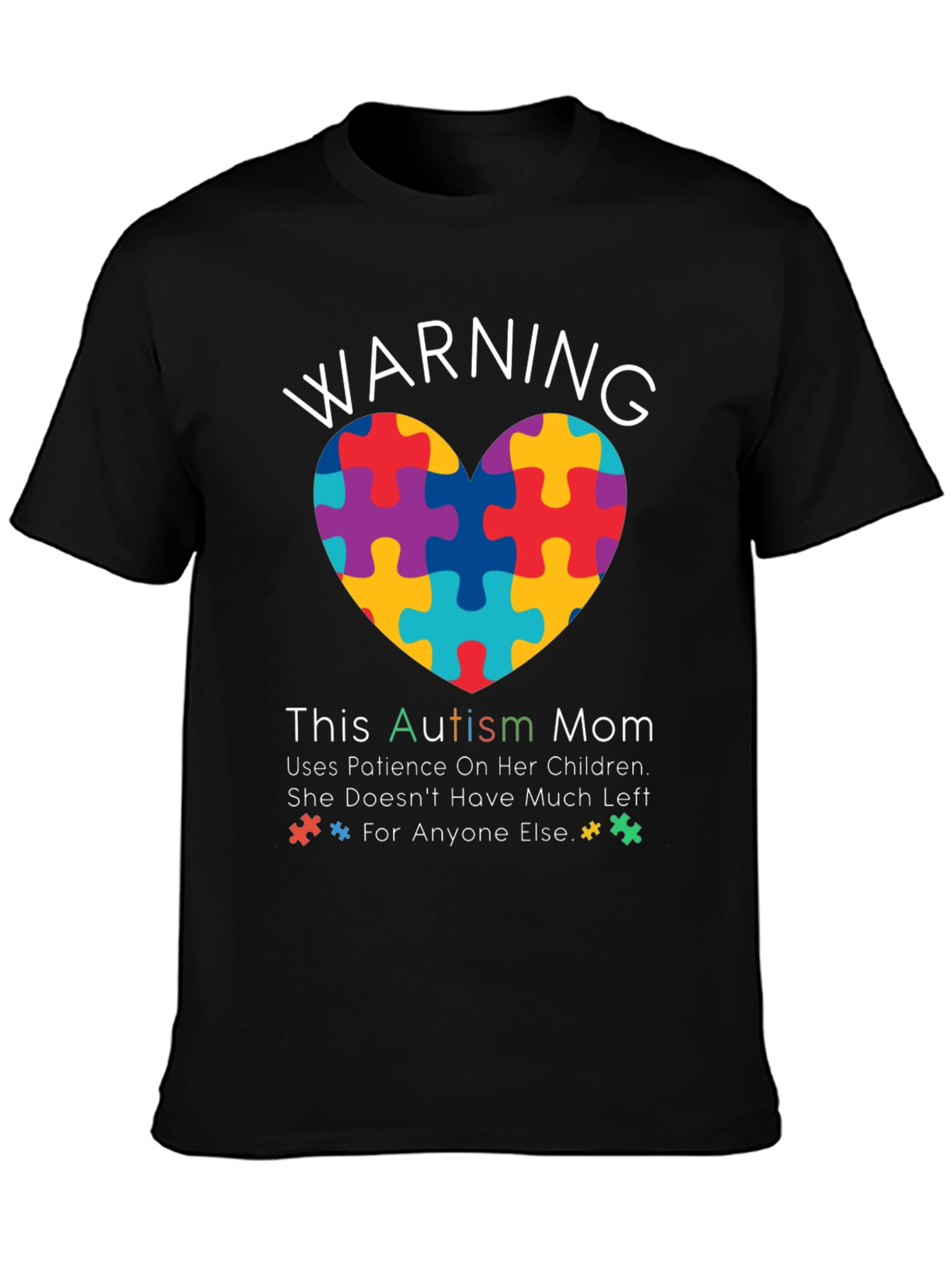 Autism Mom Warning Graphic Tee