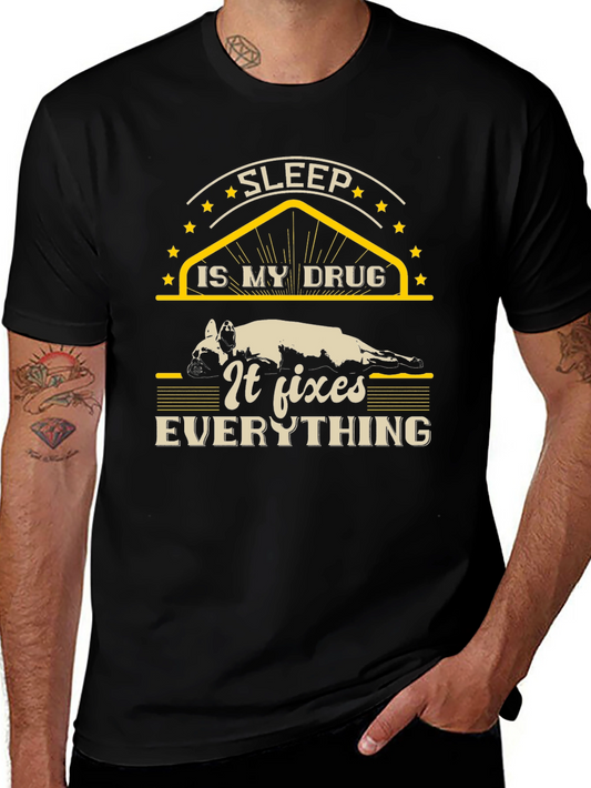 Sleep is My Drug T-Shirt - Unisex Black Tee