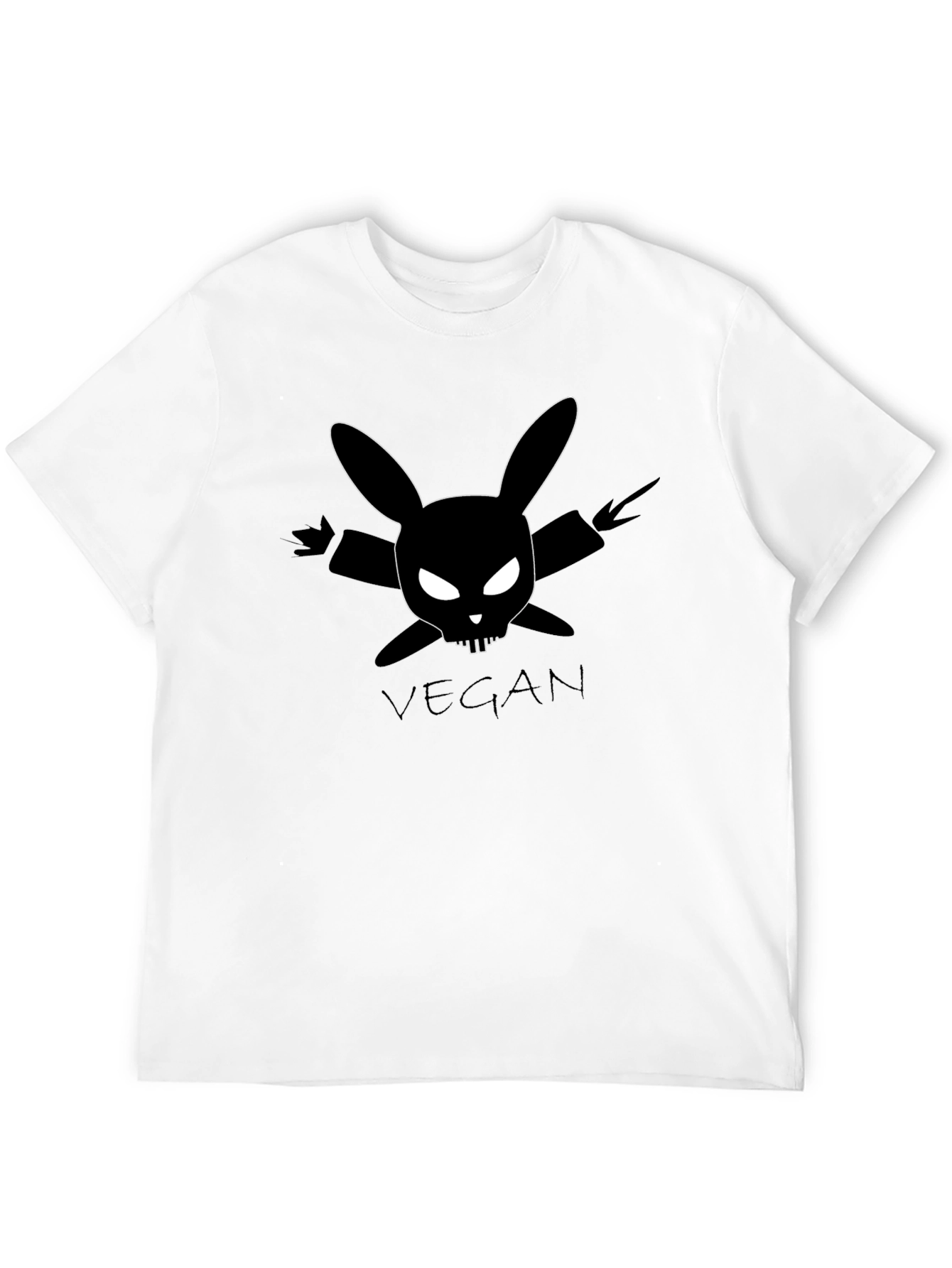 Vegan Rabbit Skull T-Shirt