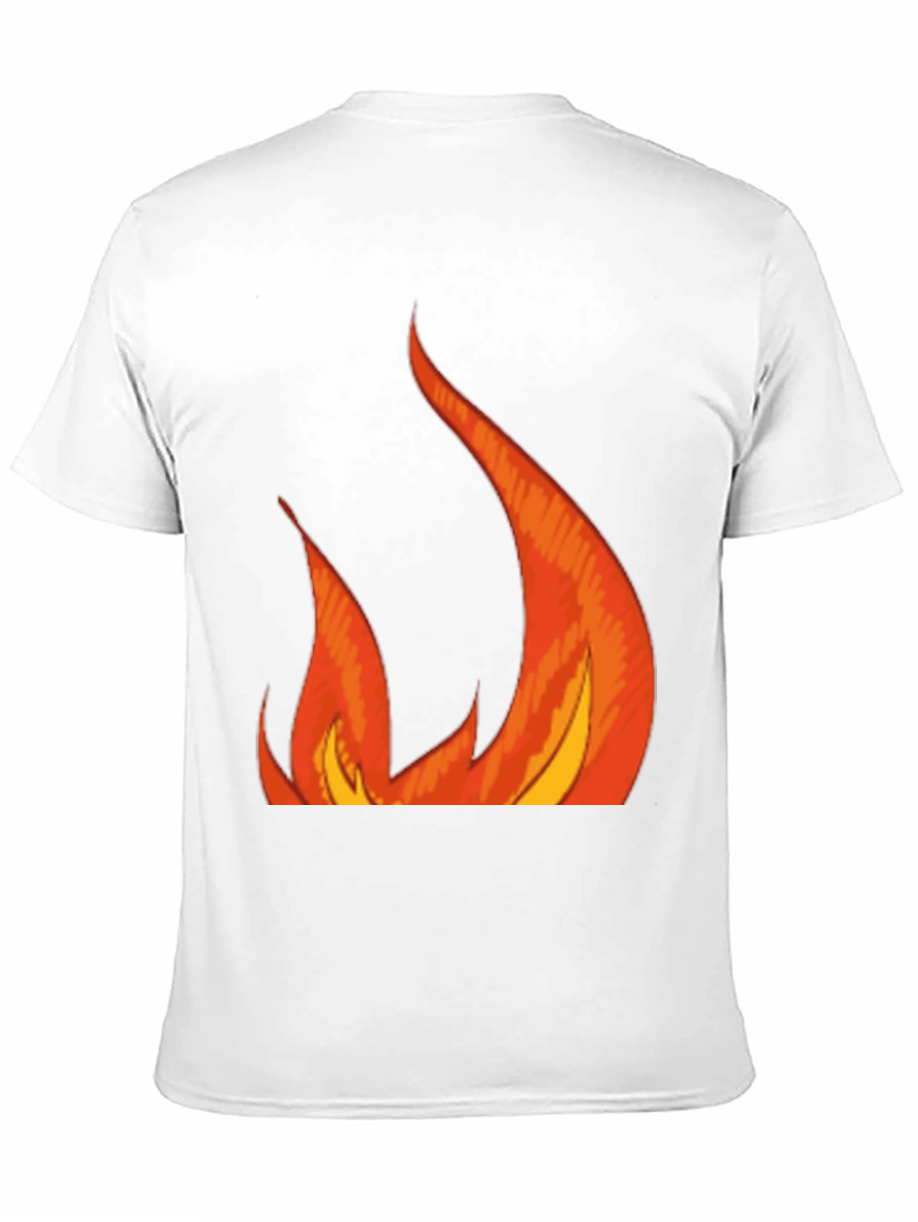 Fiery Graphic Tee - Bold Flames Design