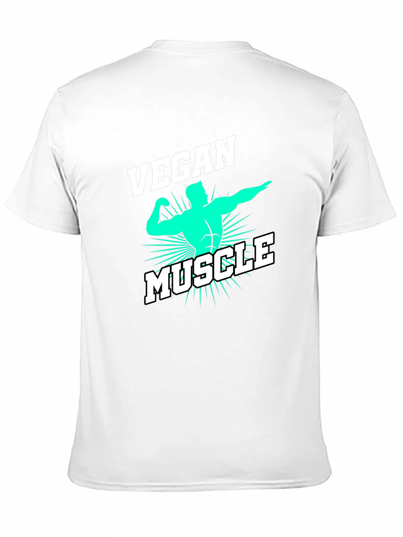 Vegan Muscle Black T-Shirt