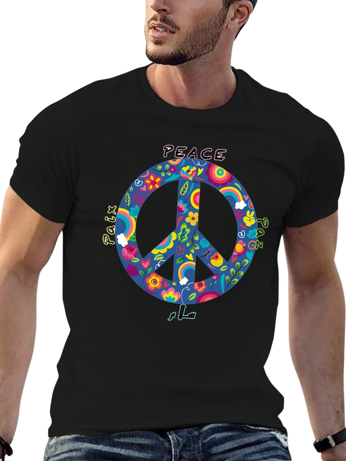 Peace Sign Graphic T-Shirt