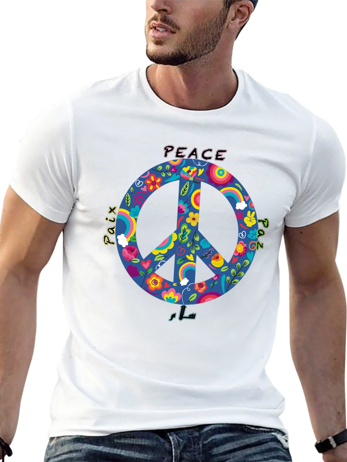 Peace Sign Graphic T-Shirt