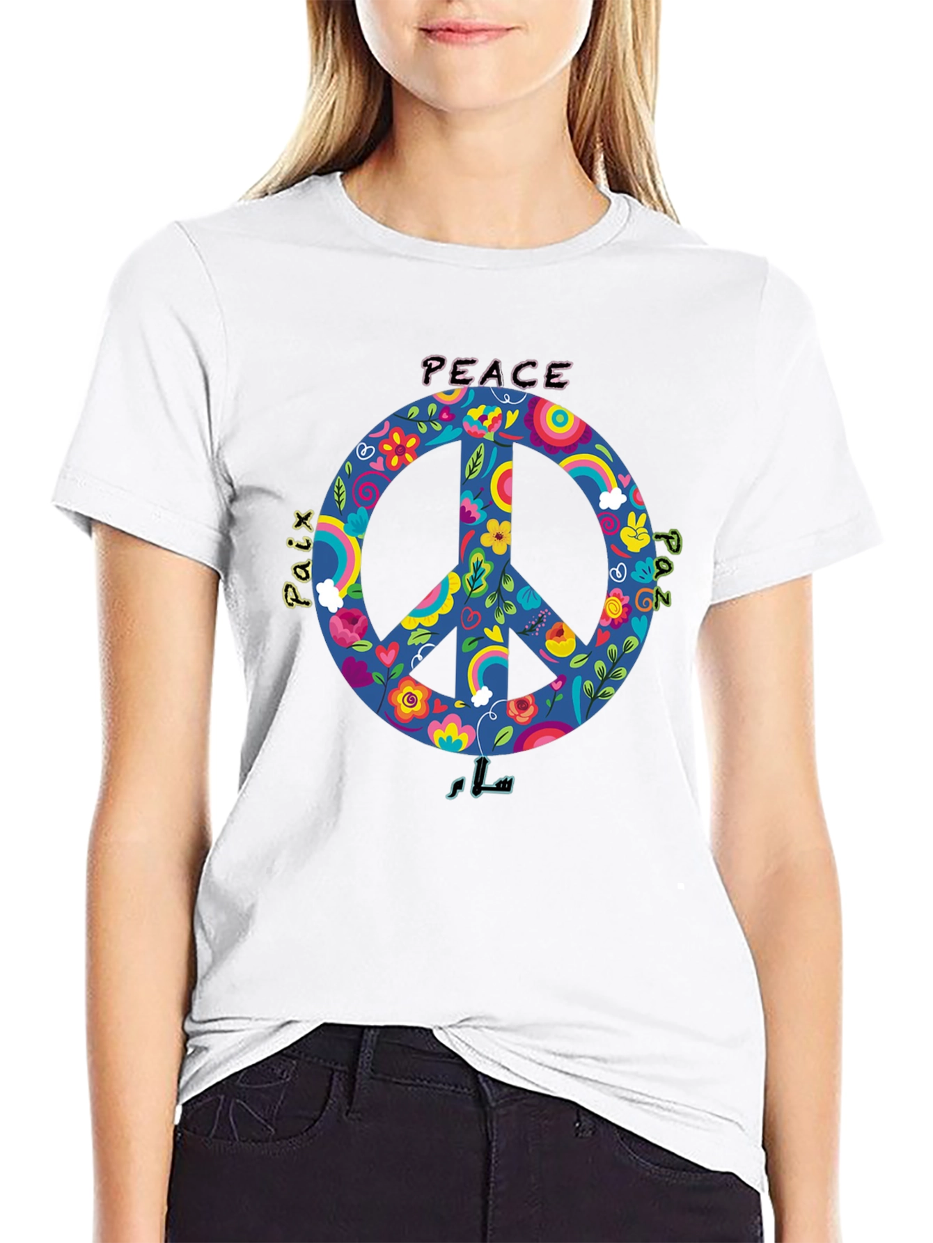 Peace Sign Graphic T-Shirt