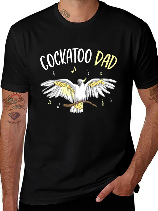 Cockatoo Dad T-Shirt - Bird Lover Gift