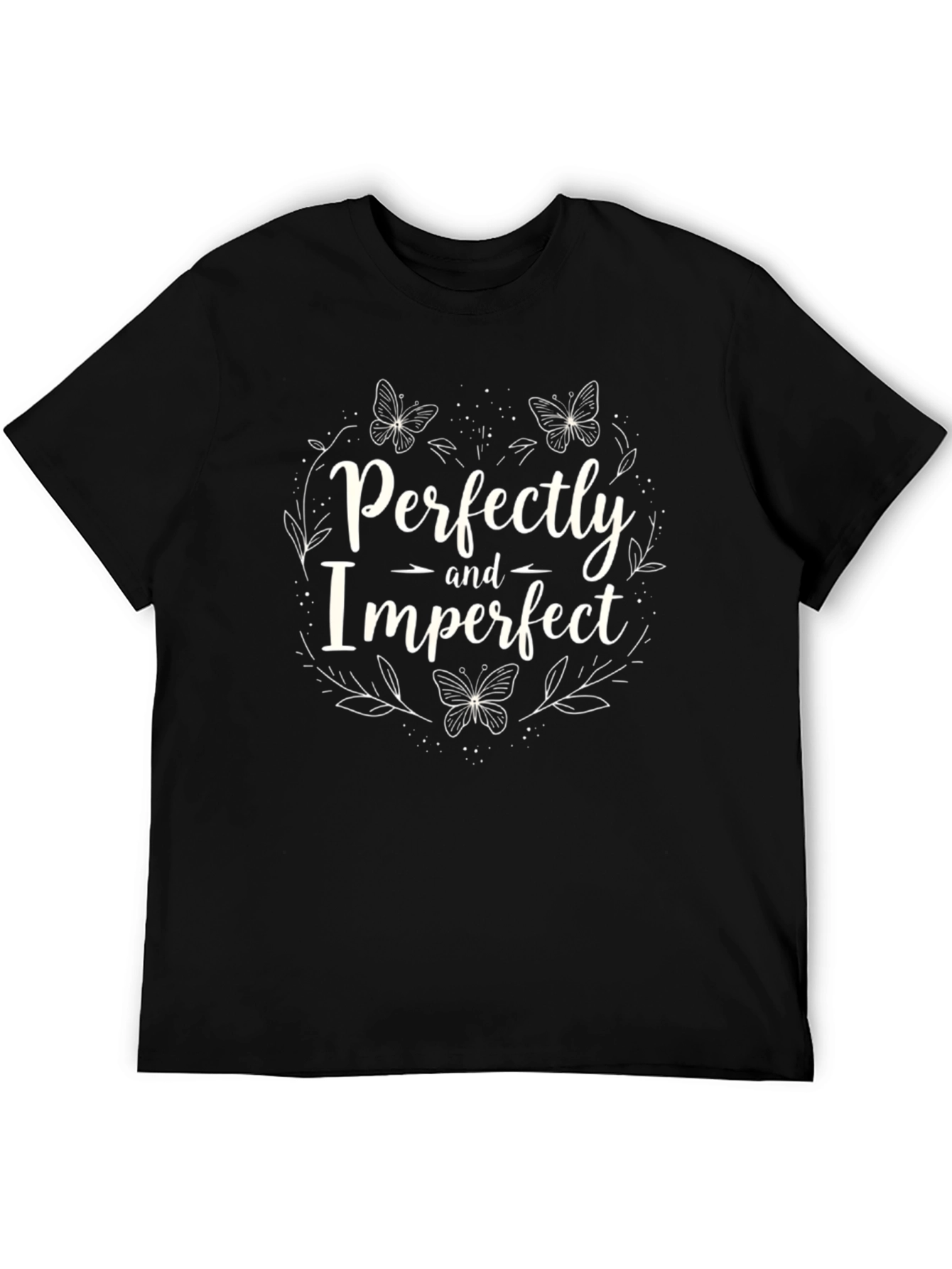 Perfectly Imperfect Graphic T-Shirt - Black