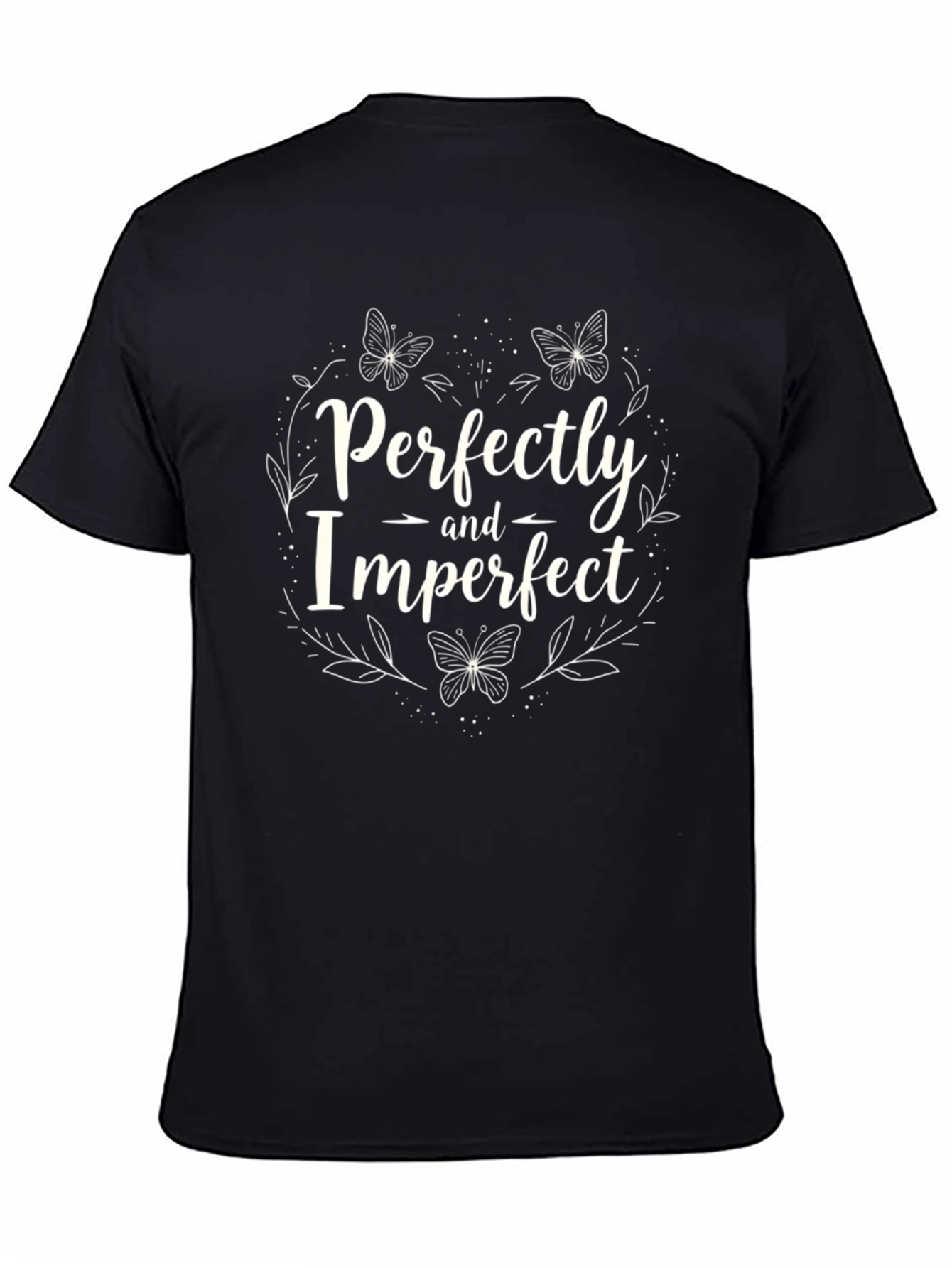 Perfectly Imperfect Graphic T-Shirt - Black