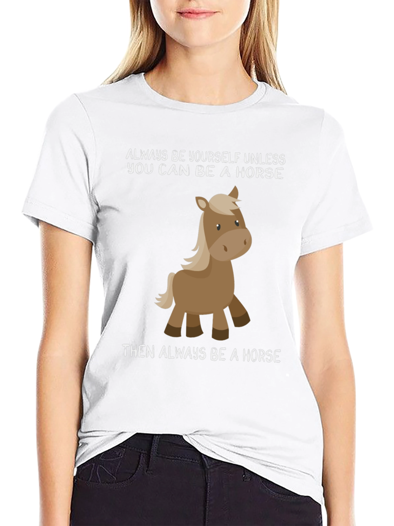 Funny Horse T-Shirt - Always Be Yourself Tee
